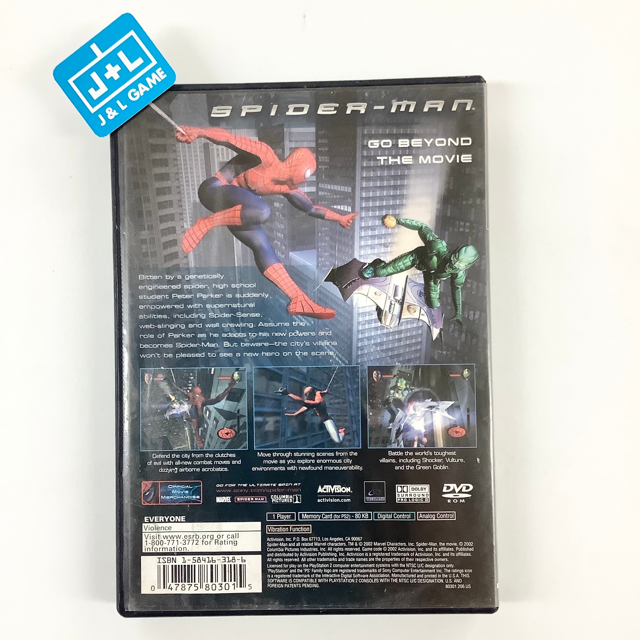 Spider-Man: The Movie - (PS2) PlayStation 2 [Pre-Owned] Video Games Activision   