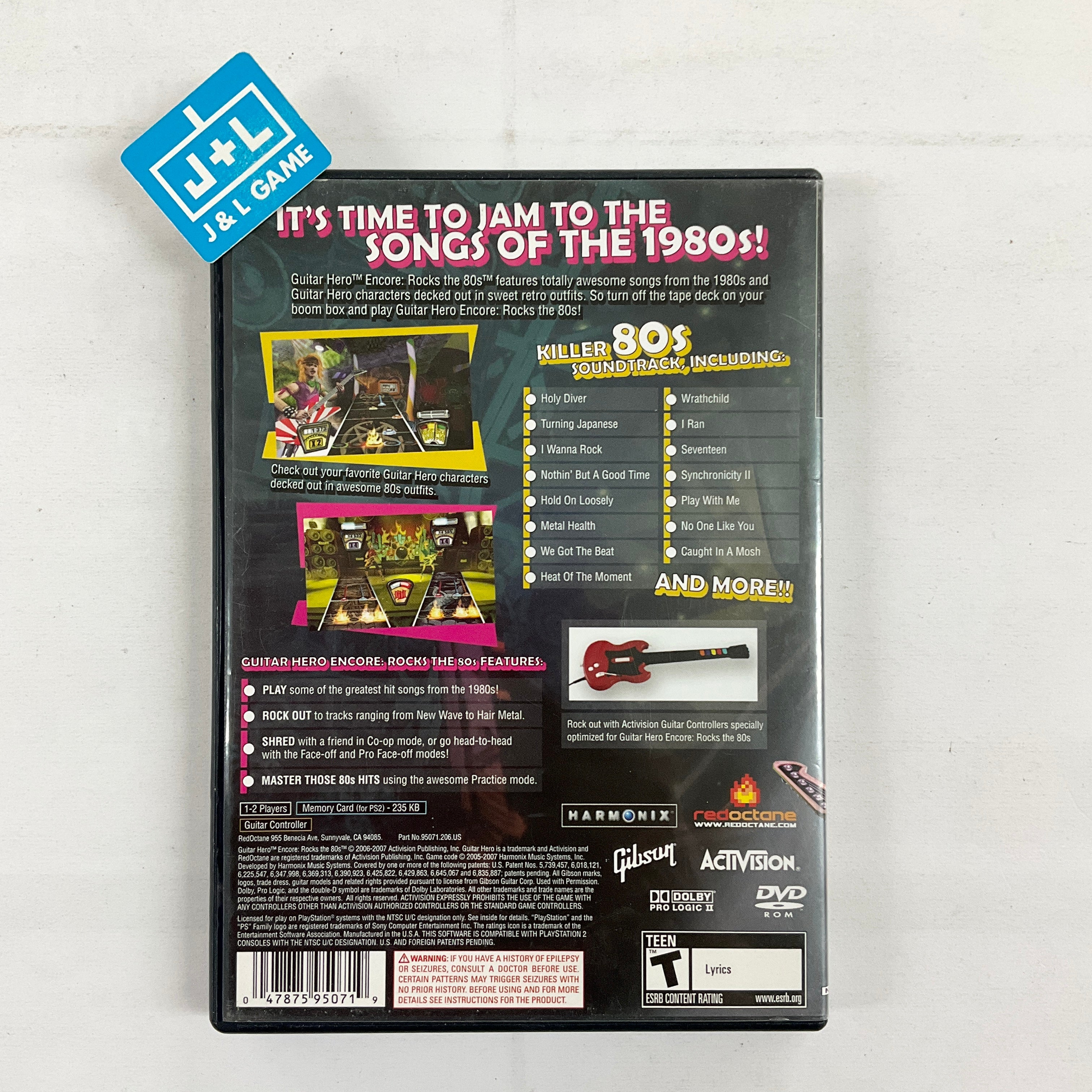 Guitar Hero Encore: Rocks the 80s - (PS2) PlayStation 2 [Pre-Owned] Video Games Activision   
