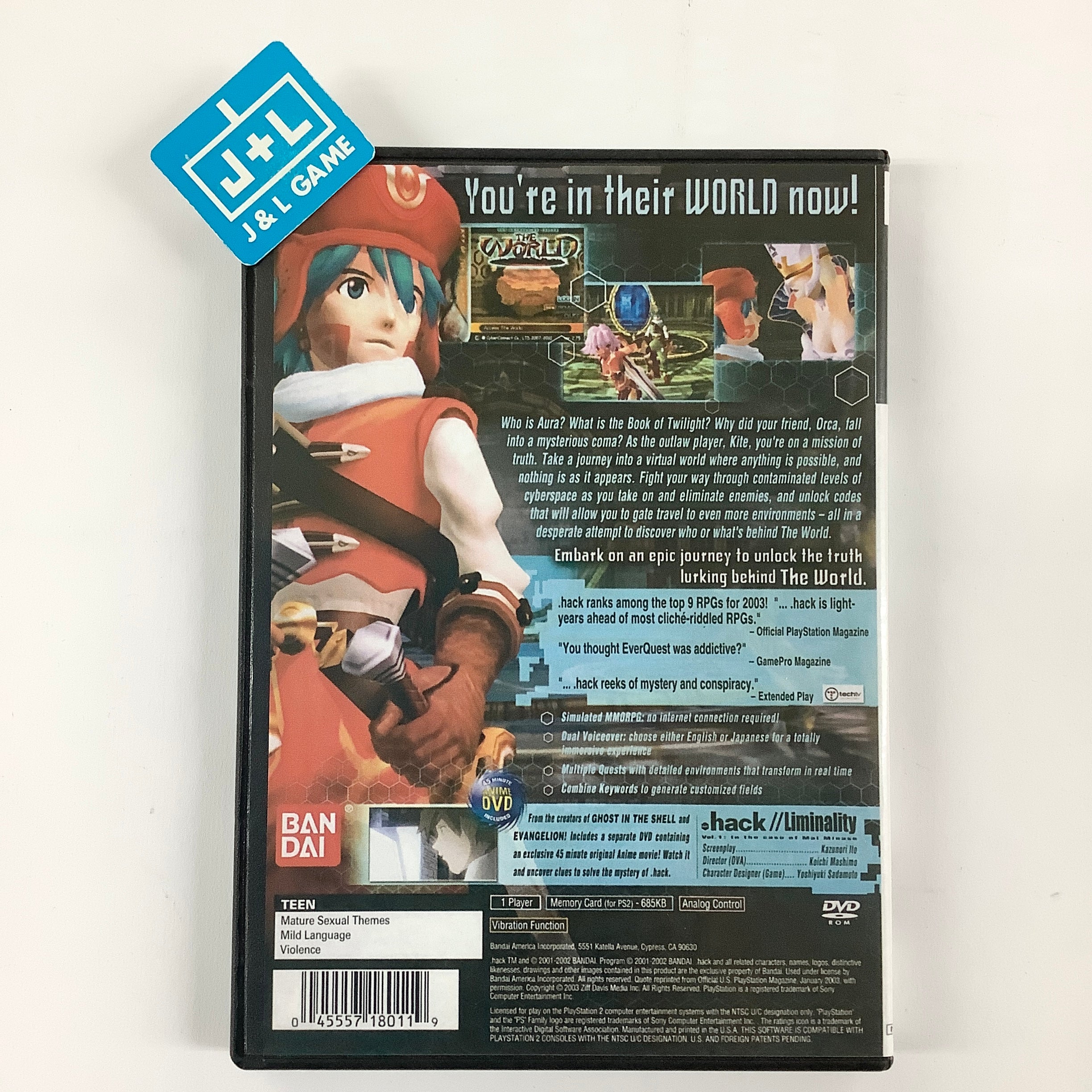 hack//Part 1: Infection - (PS2) PlayStation 2 [Pre-Owned] | J&L Game