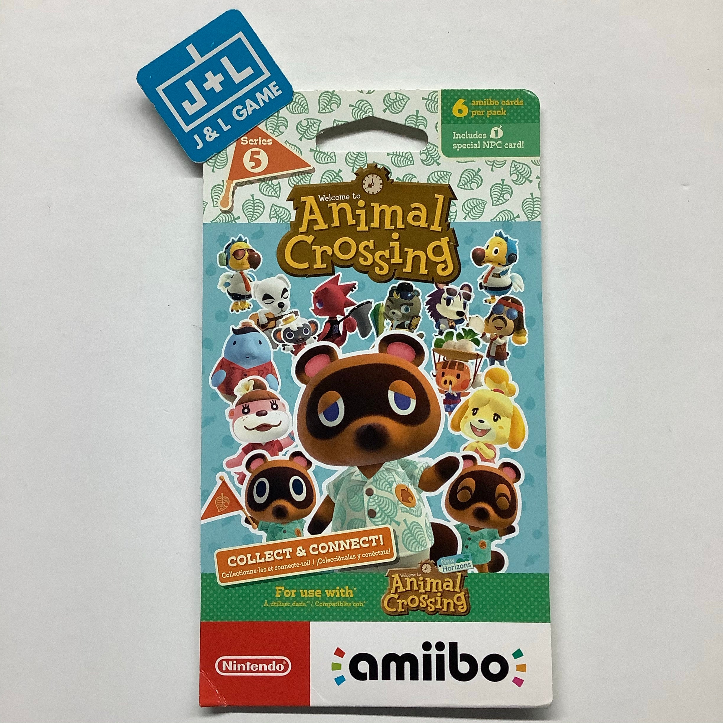 Animal Crossing Cards - Series 5 (Pack of 6 cards) - Nintendo Amiibo Amiibo Nintendo   