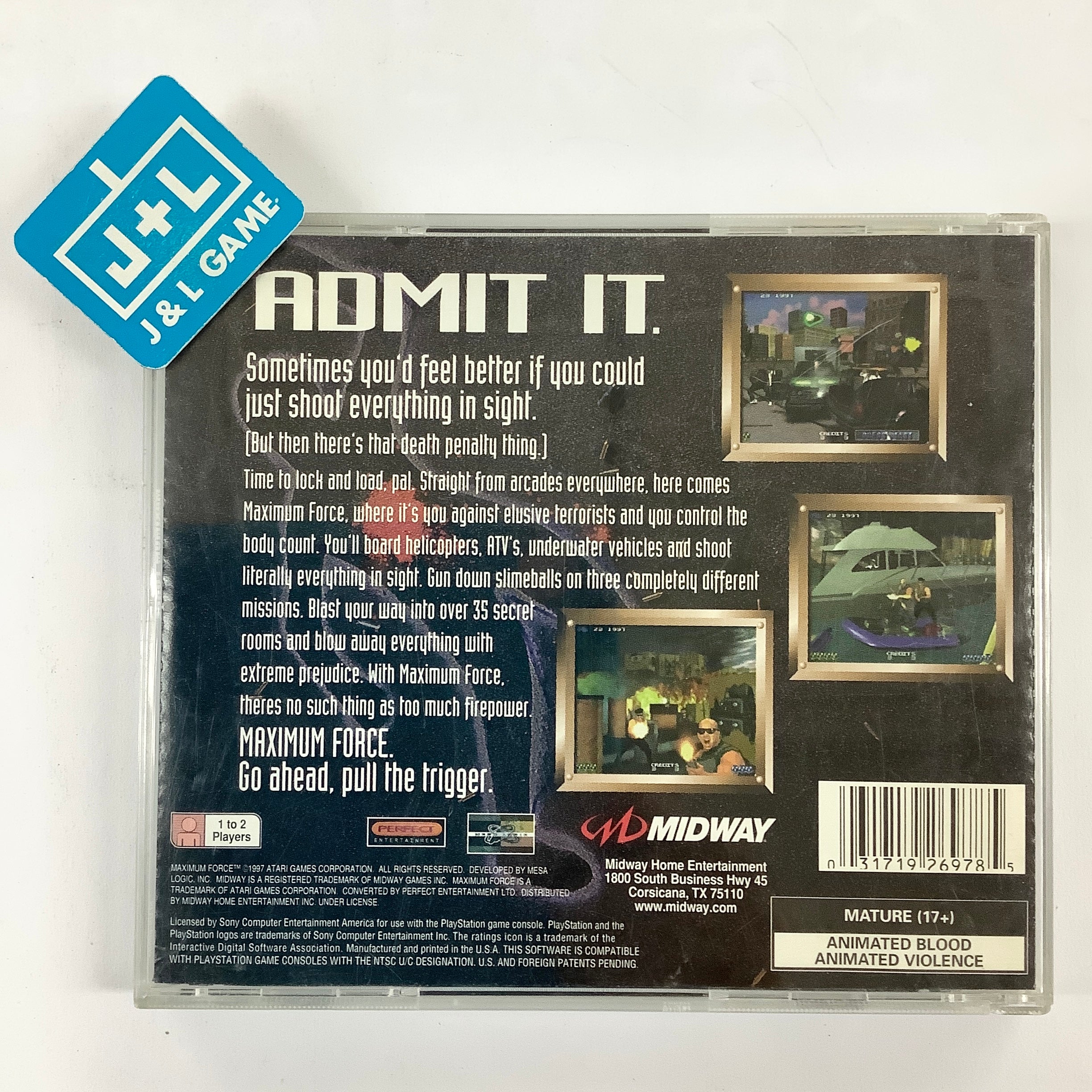 Maximum Force - (PS1) PlayStation 1 [Pre-Owned] Video Games Midway   