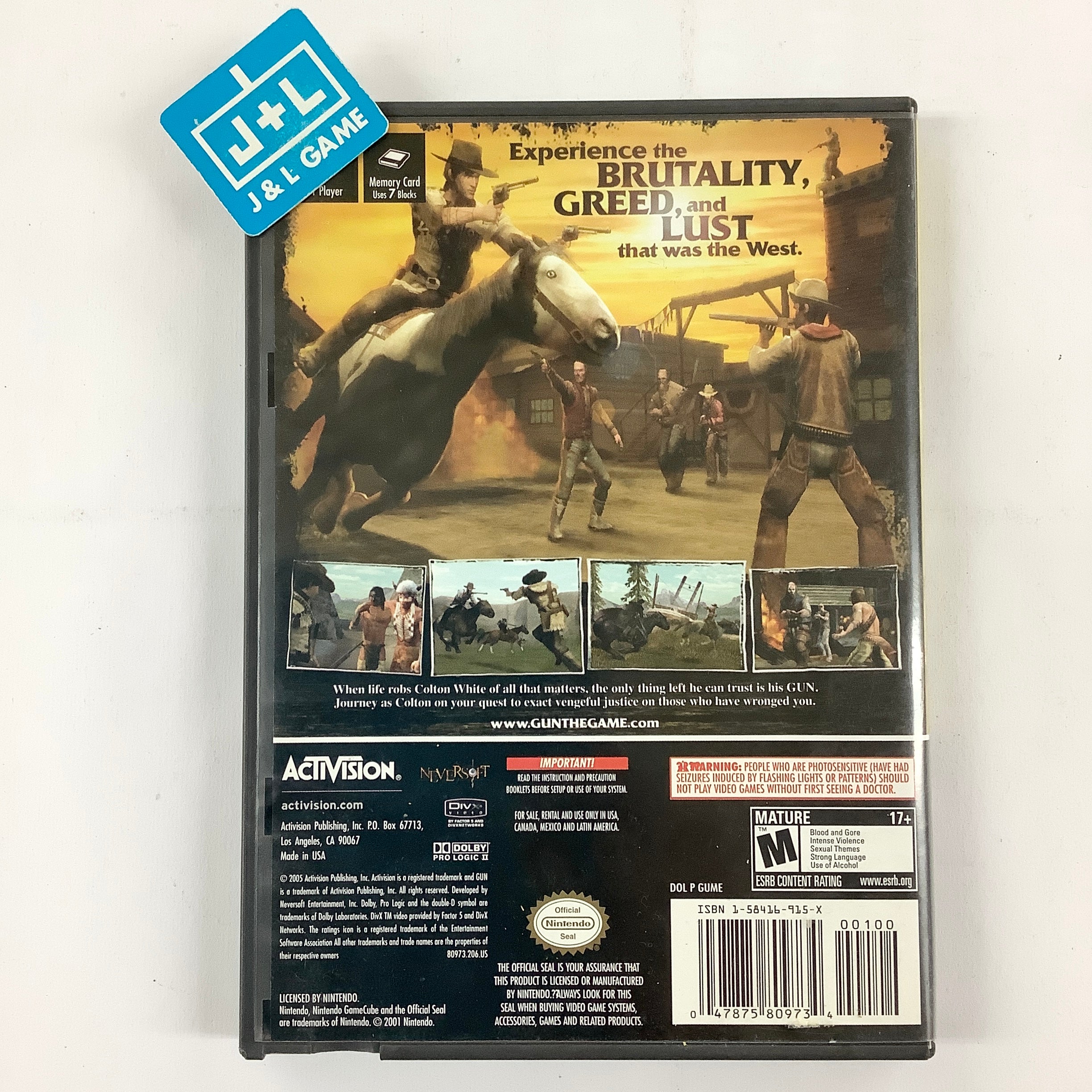 Gun - (GC) GameCube [Pre-Owned] Video Games Activision   