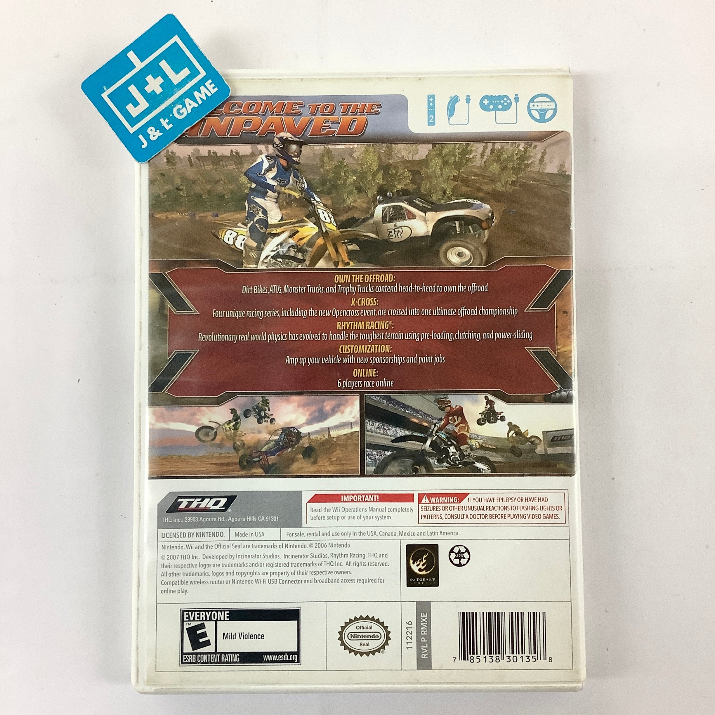 MX vs. ATV Untamed - Nintendo Wii [Pre-Owned] Video Games THQ   