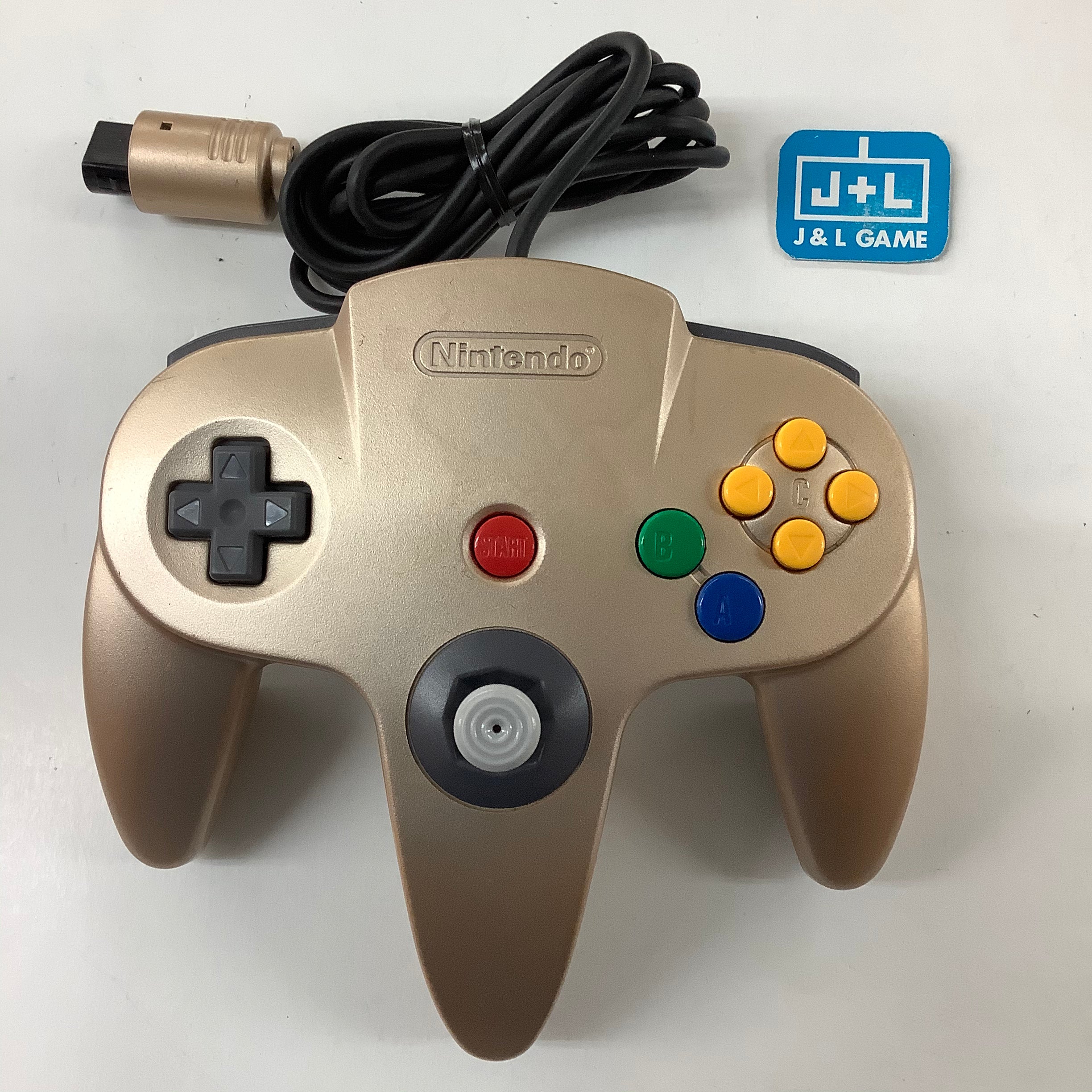 Nintendo 64 Controller (Gold) - (N64) Nintendo 64 [Pre-Owned] Accessories Nintendo   