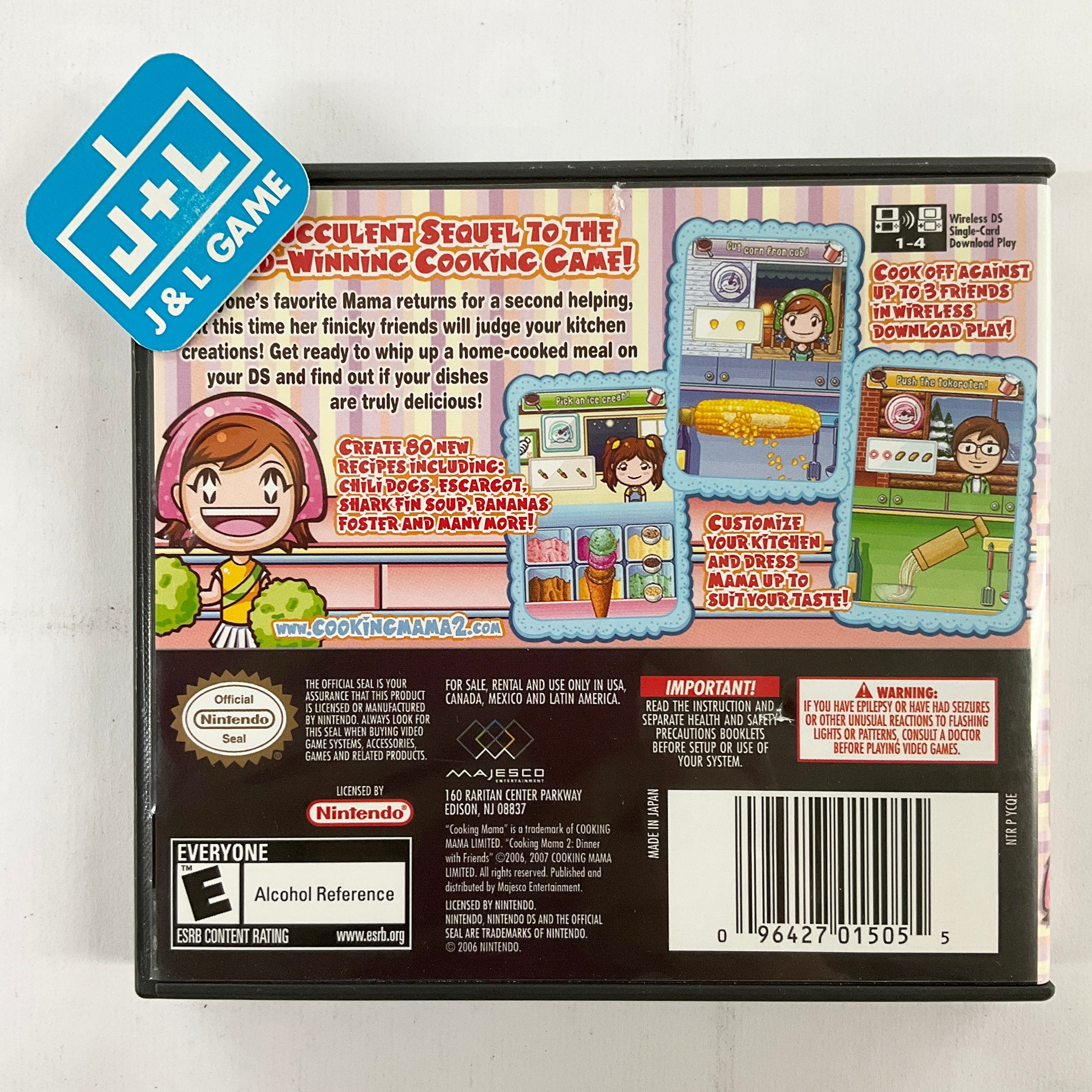 Cooking Mama 2: Dinner With Friends - (NDS) Nintendo DS [Pre-Owned] Video Games Majesco   