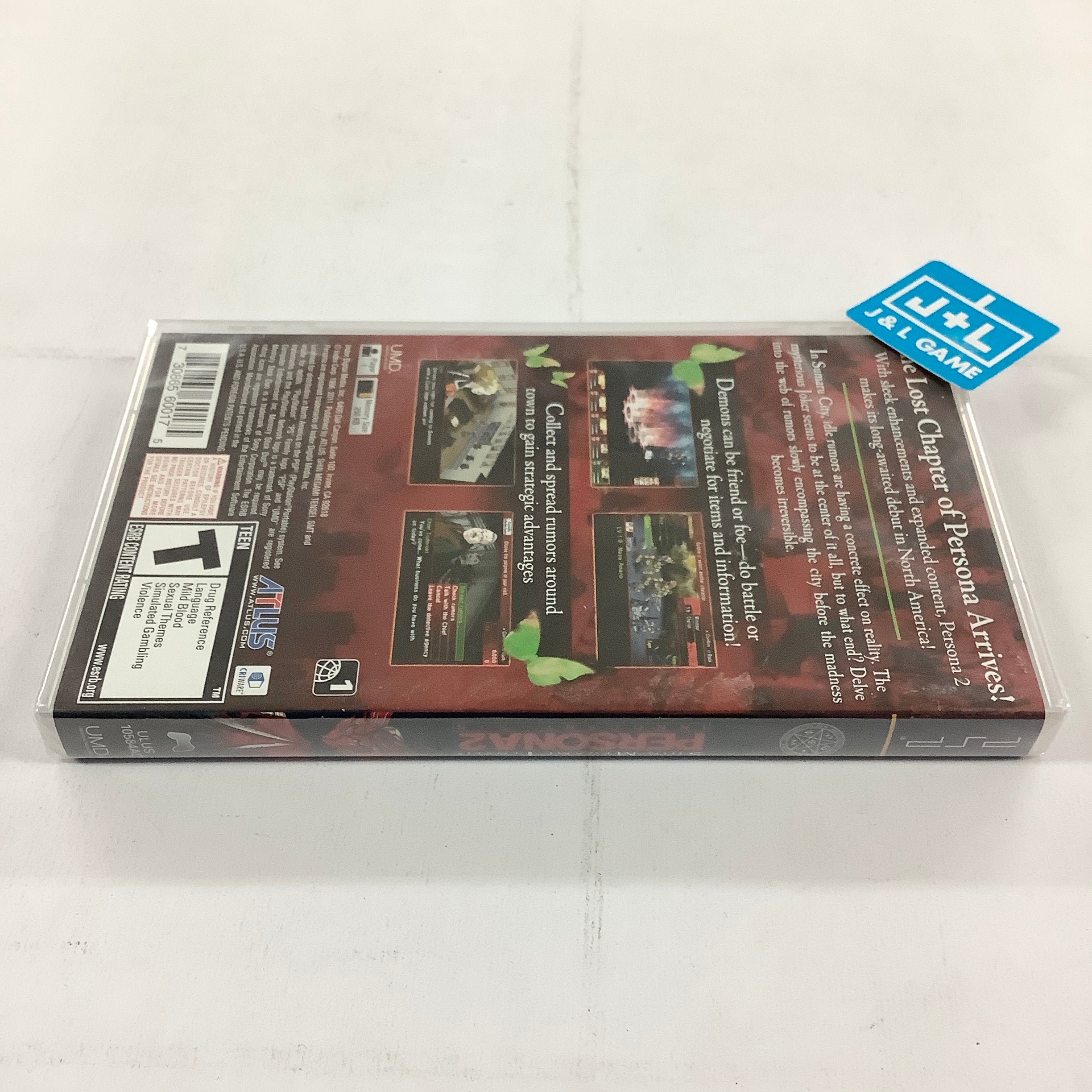 Shin Megami Tensei: Persona 2 Innocent Sin - Sony PSP Video Games Atlus   