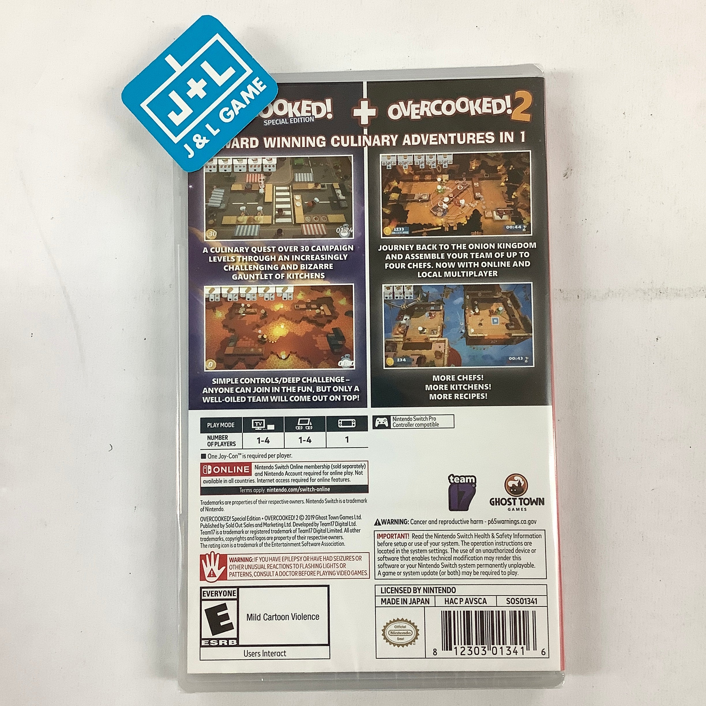 Overcooked! Special Edition + Overcooked! 2 - (NSW) Nintendo Switch Video Games Team 17   