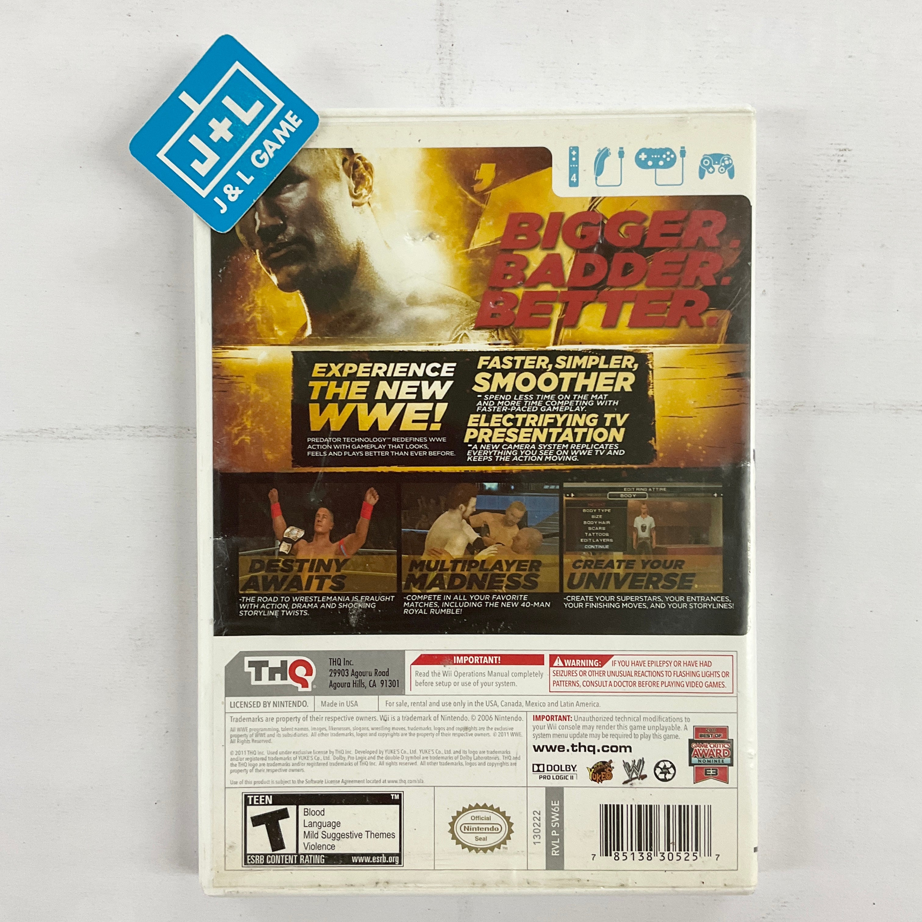 WWE '12 - Nintendo Wii [Pre-Owned] Video Games THQ   