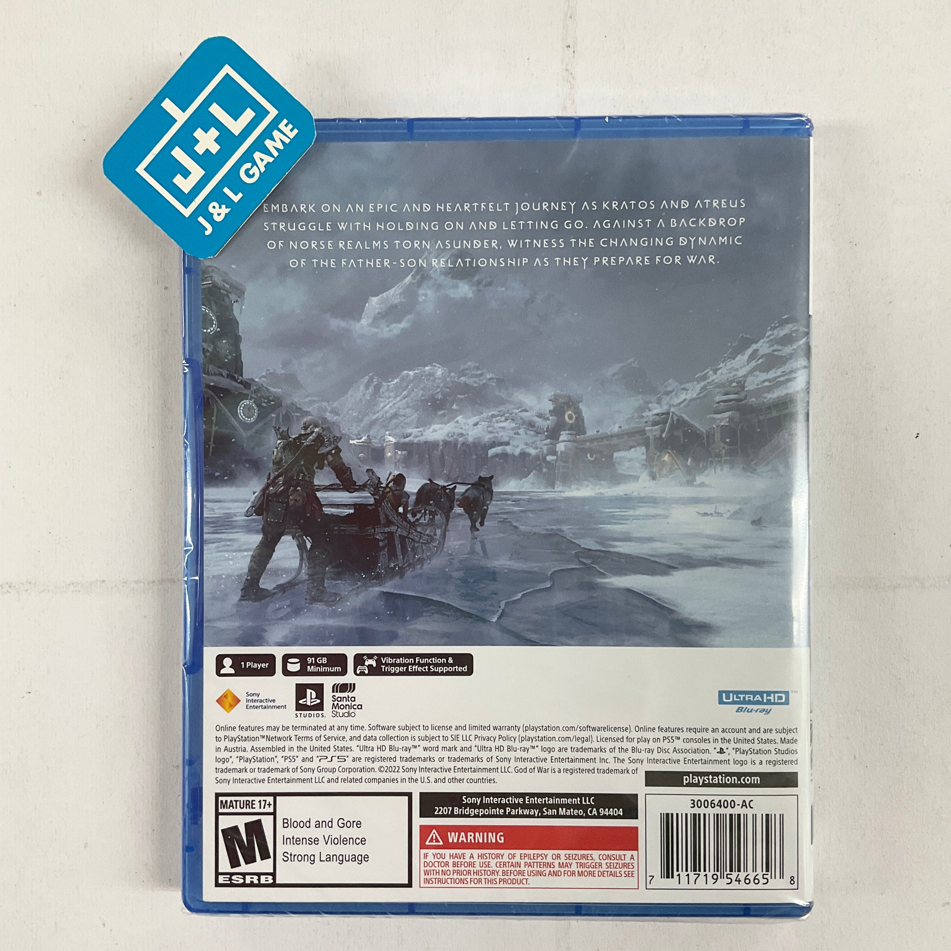 God of War Ragnarök - (PS5) PlayStation 5 Video Games PlayStation   