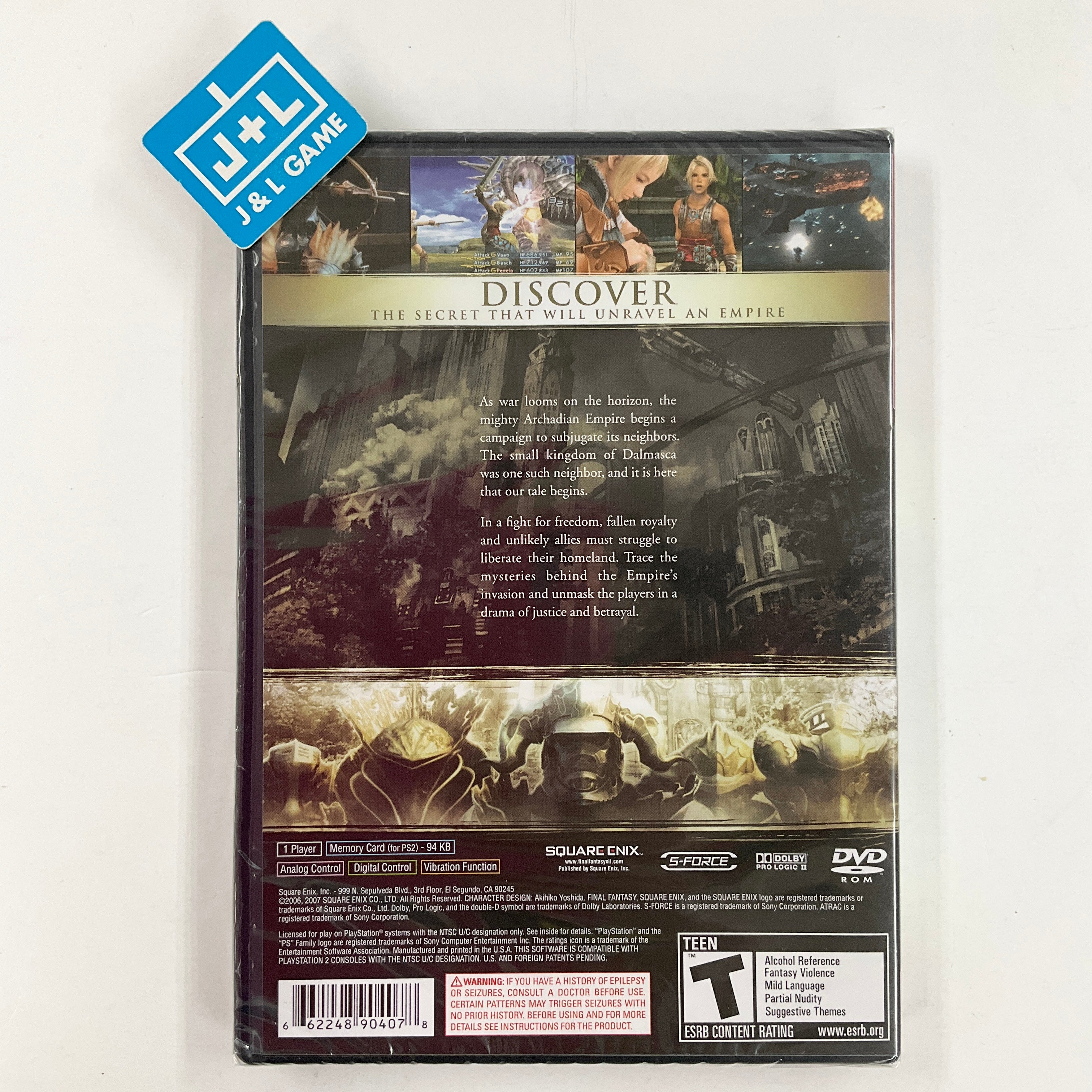 Final Fantasy XII (Greatest Hits) - (PS2) PlayStation 2 Video Games Square Enix   
