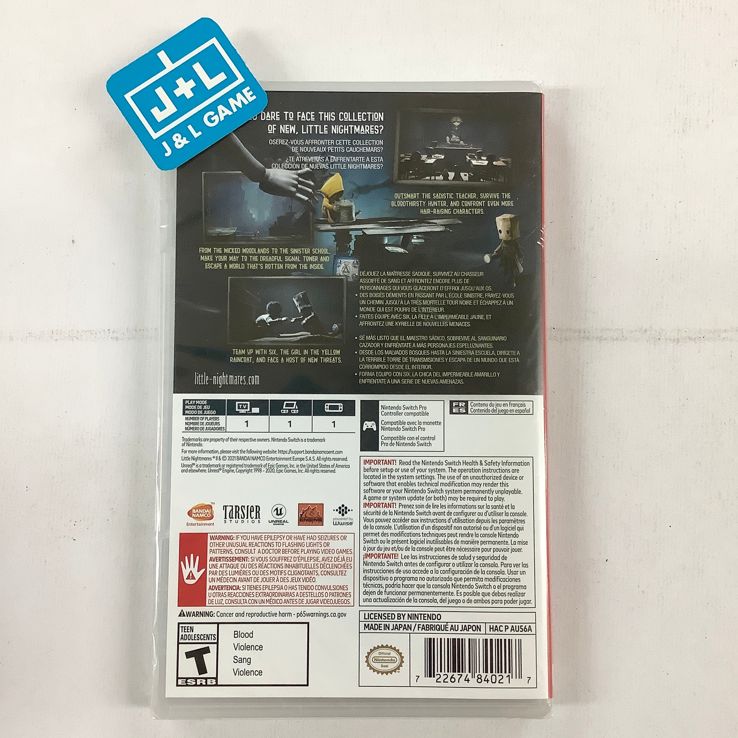 Little Nightmares II - (NSW) Nintendo Switch Video Games BANDAI NAMCO Entertainment   