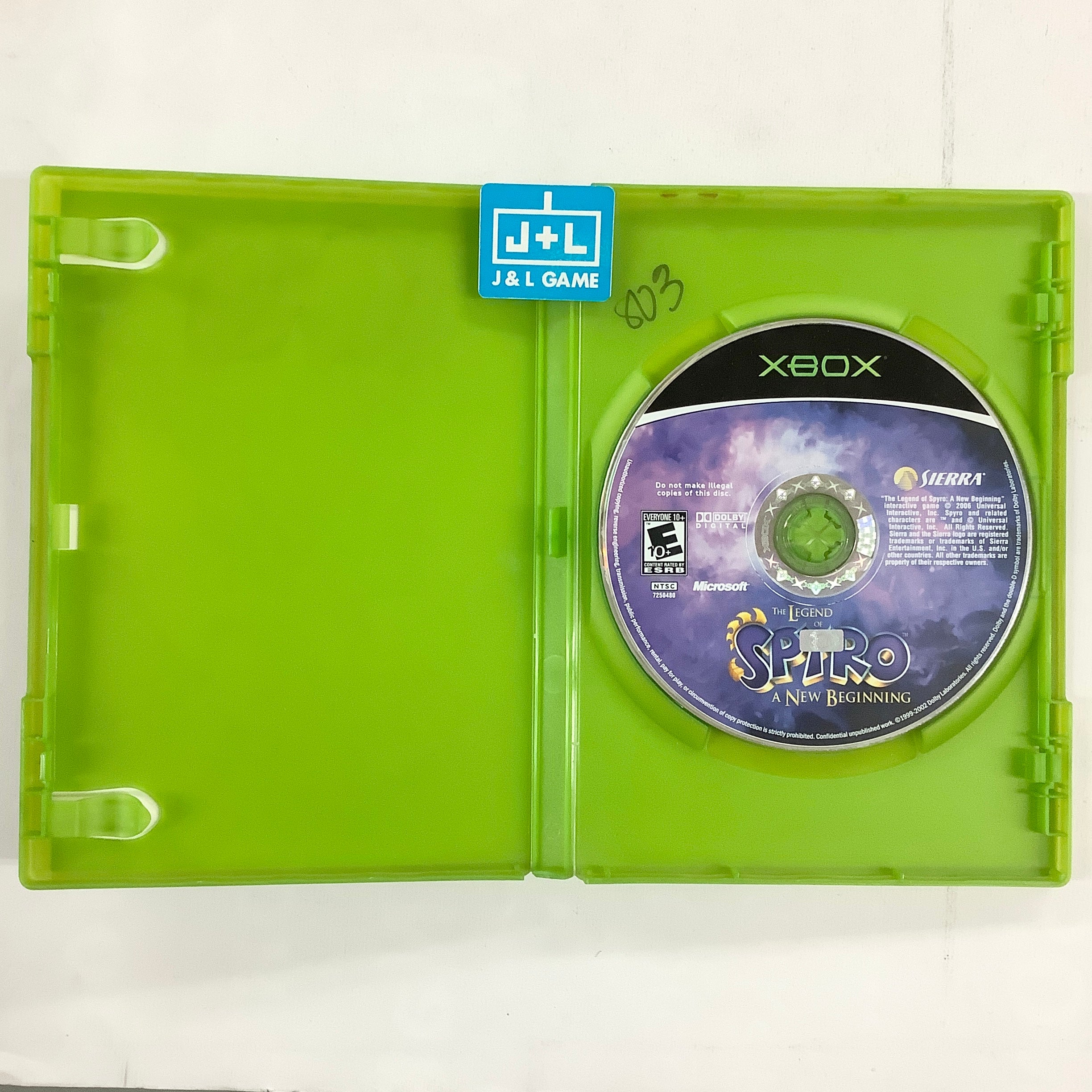 The Legend of Spyro: A New Beginning - (XB) Xbox [Pre-Owned] Video Games Sierra Entertainment   