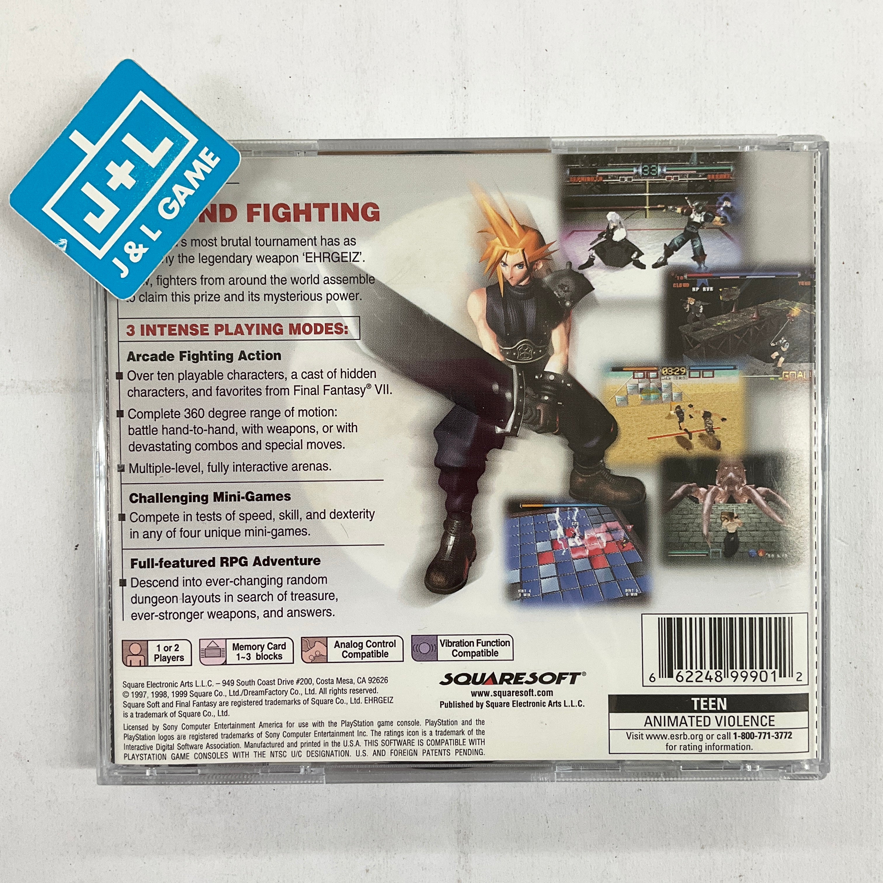 Ehrgeiz - (PS1) PlayStation 1 [Pre-Owned] Video Games Square EA   