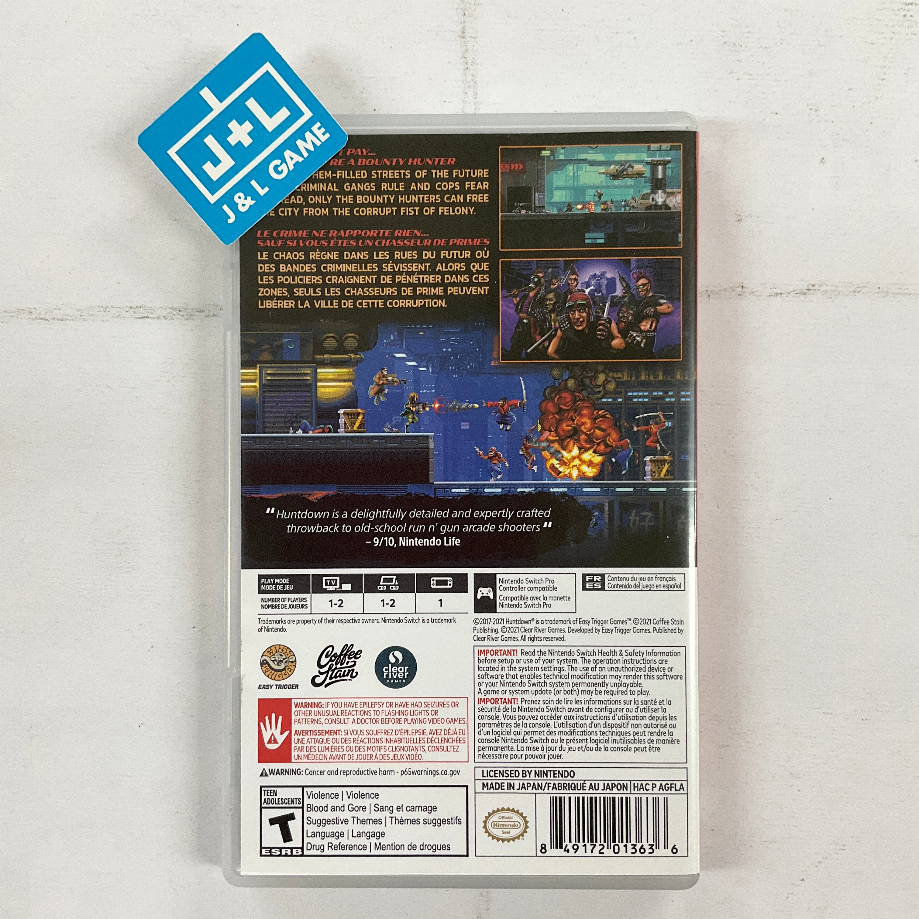 Huntdown - (NSW) Nintendo Switch [UNBOXING] Video Games Crescent Marketing and Distribution   