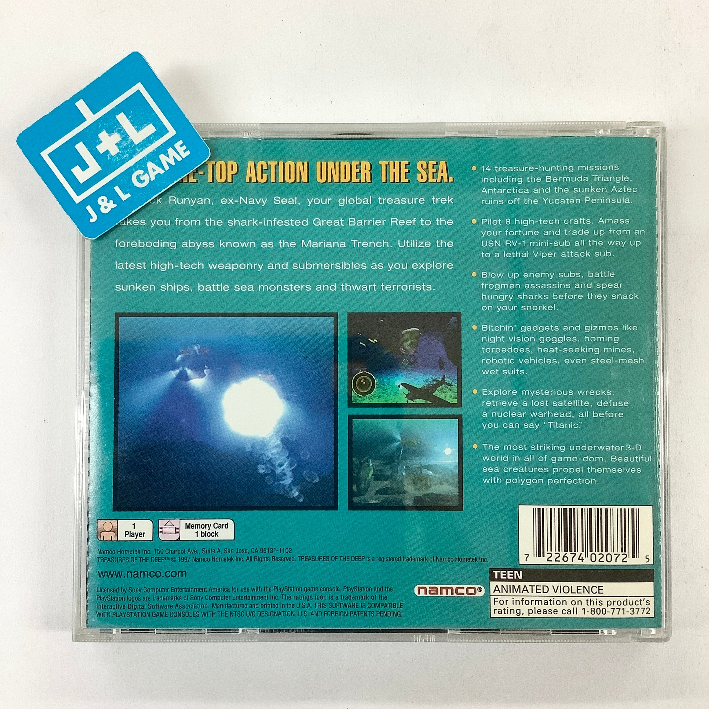 Treasures of the Deep - (PS1) PlayStation 1 [Pre-Owned] Video Games Namco   