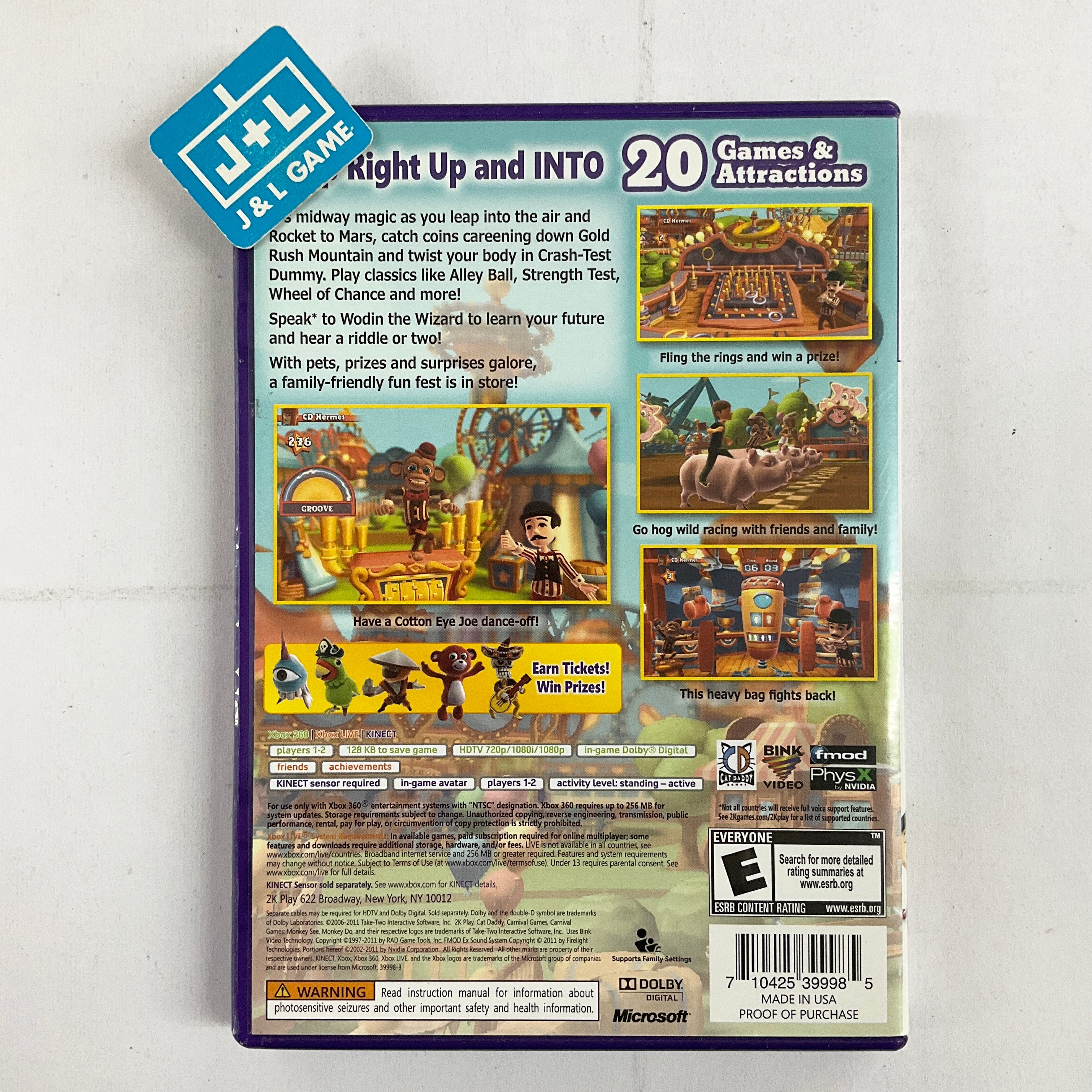 Carnival Games: Monkey See, Monkey Do! (Kinect Required) - Xbox 360 [Pre-Owned] Video Games Take-Two Interactive   