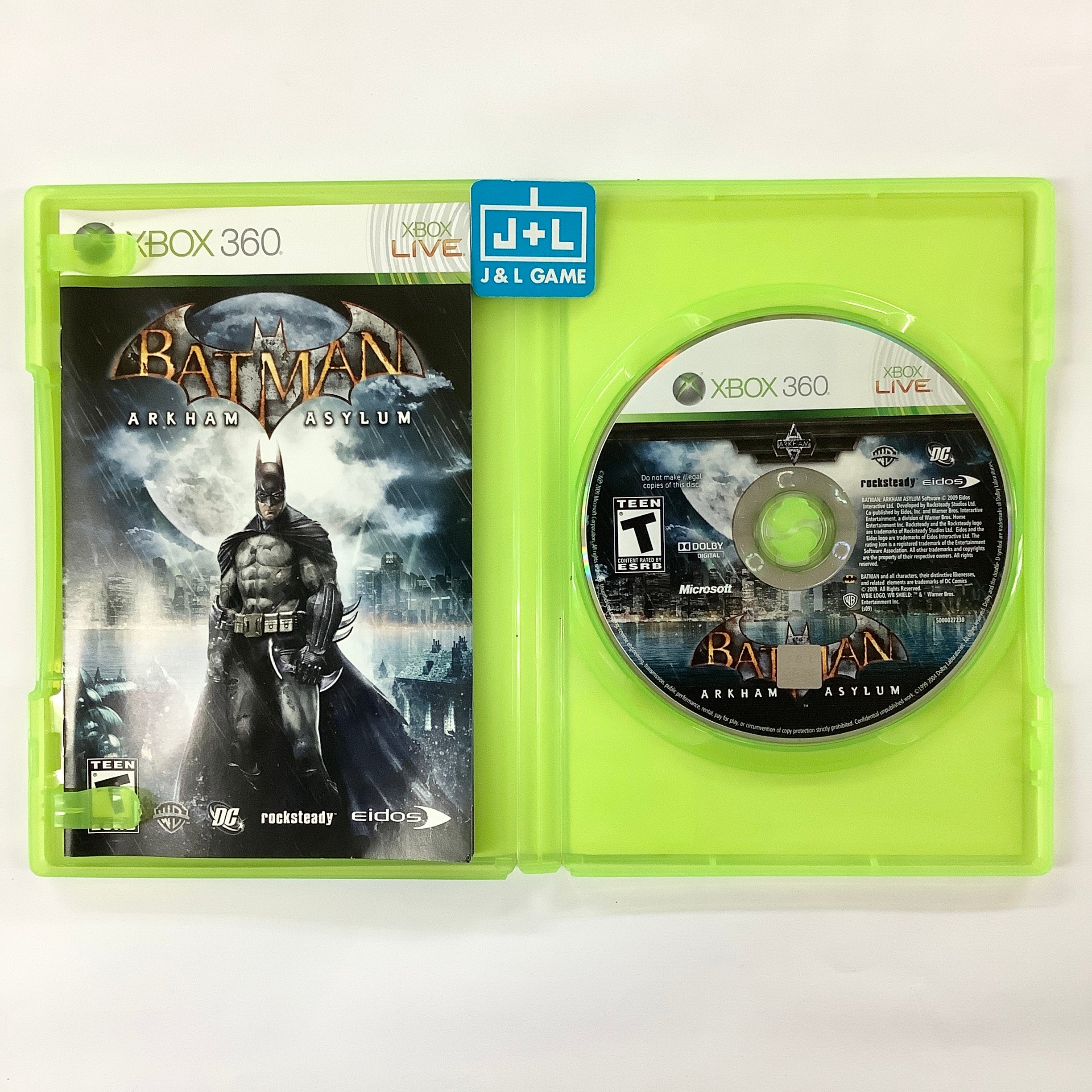 Batman: Arkham Asylum - Xbox 360 [Pre-Owned] Video Games Warner Bros. Interactive Entertainment   