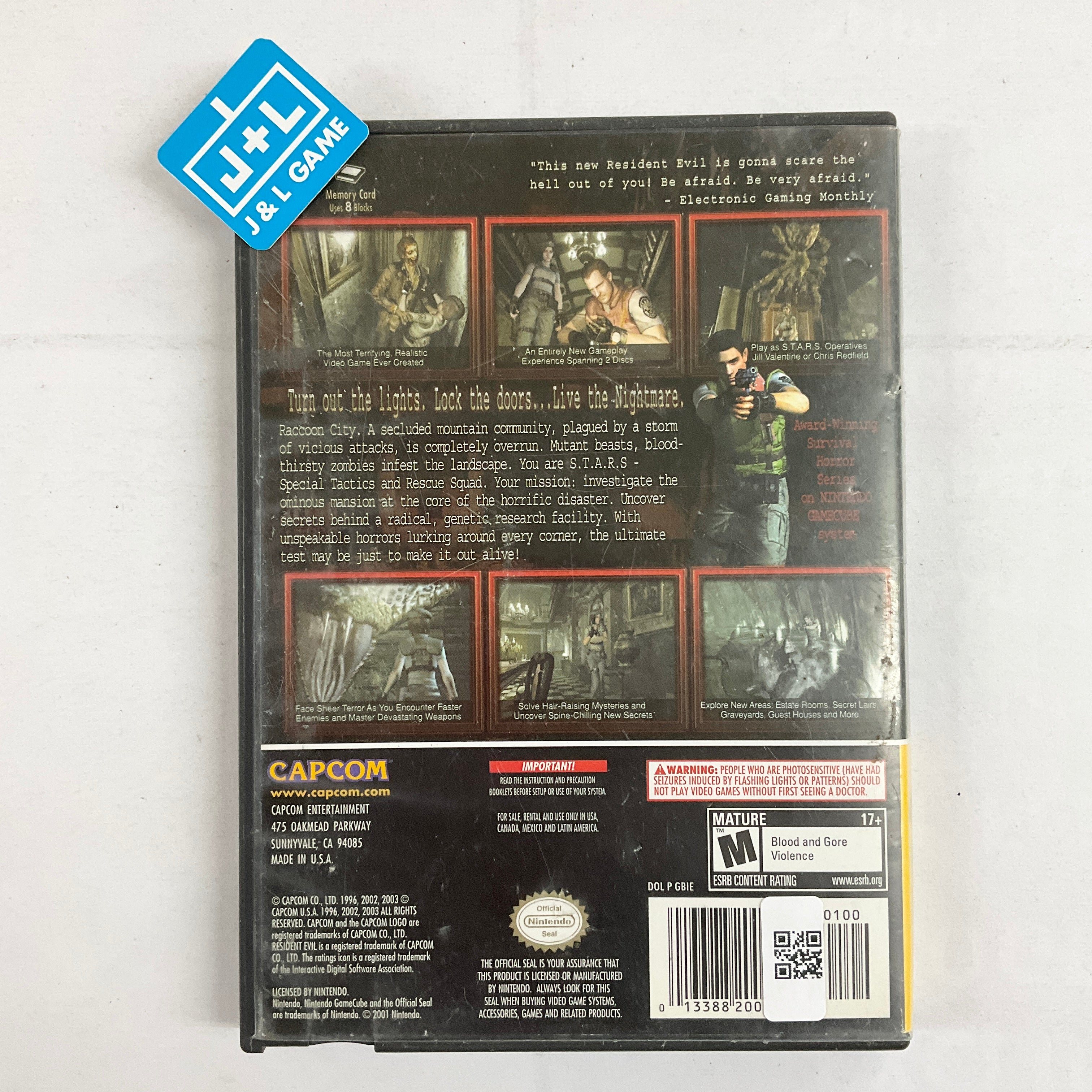 Resident Evil (Player's Choice) - (GC) GameCube [Pre-Owned] Video Games Capcom   