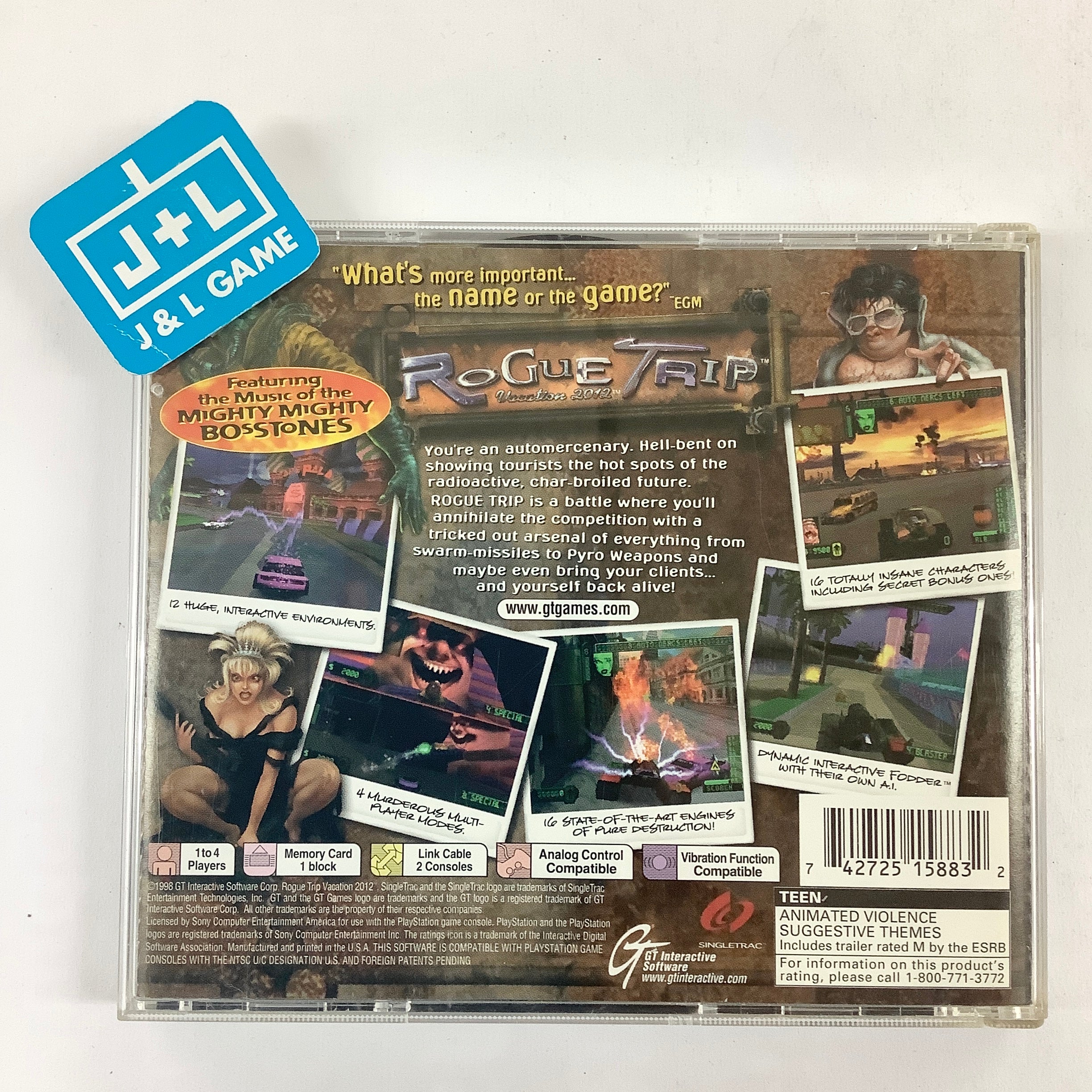 Rogue Trip: Vacation 2012 - (PS1) PlayStation 1 [Pre-Owned] Video Games GT Interactive   