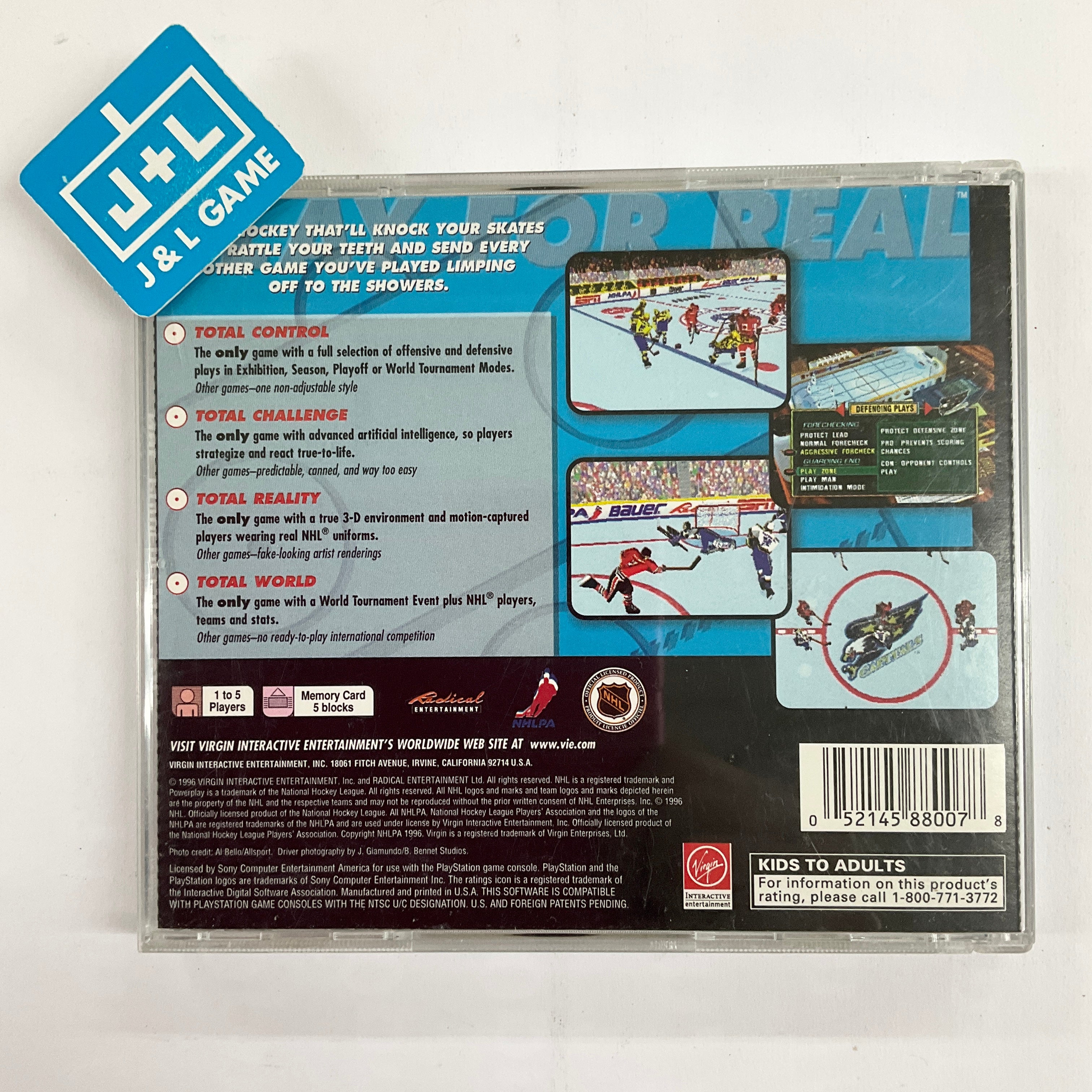 NHL Powerplay '96 - (PS1) PlayStation 1 [Pre-Owned] Video Games Virgin Interactive   