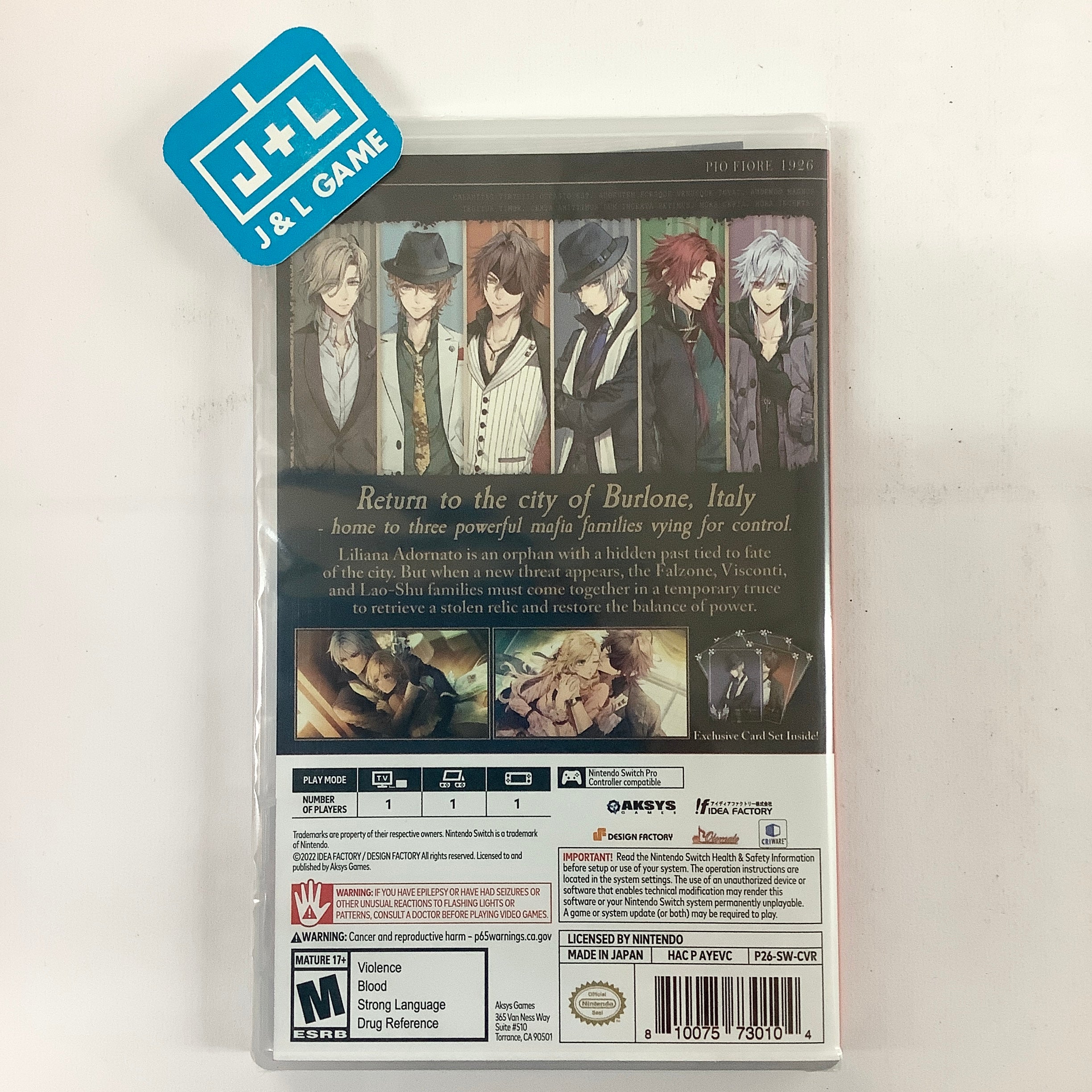 Piofiore: Episodio 1926 - (NSW) Nintendo Switch Video Games Aksys   