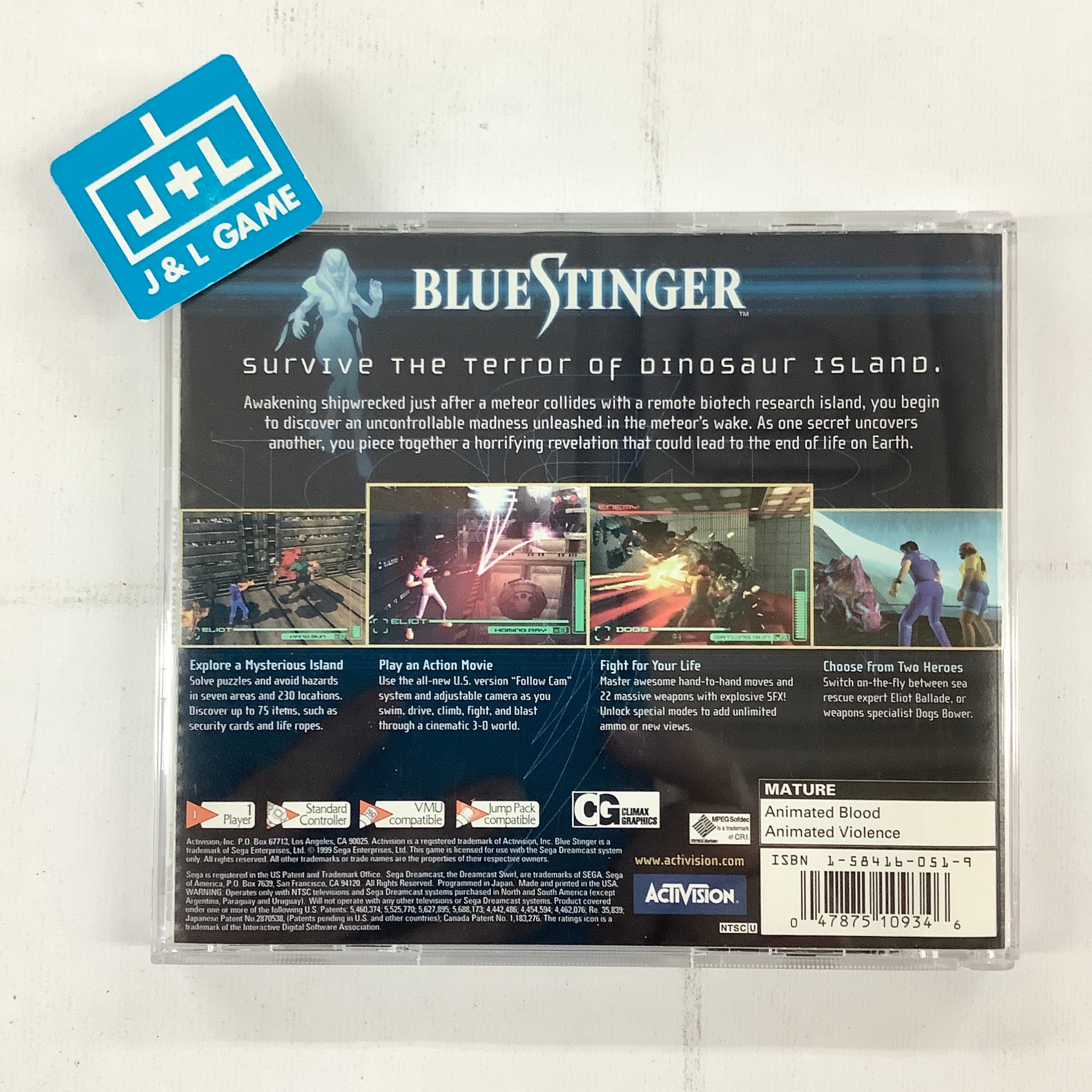 Blue Stinger - (DC) SEGA Dreamcast [Pre-Owned] Video Games Activision   