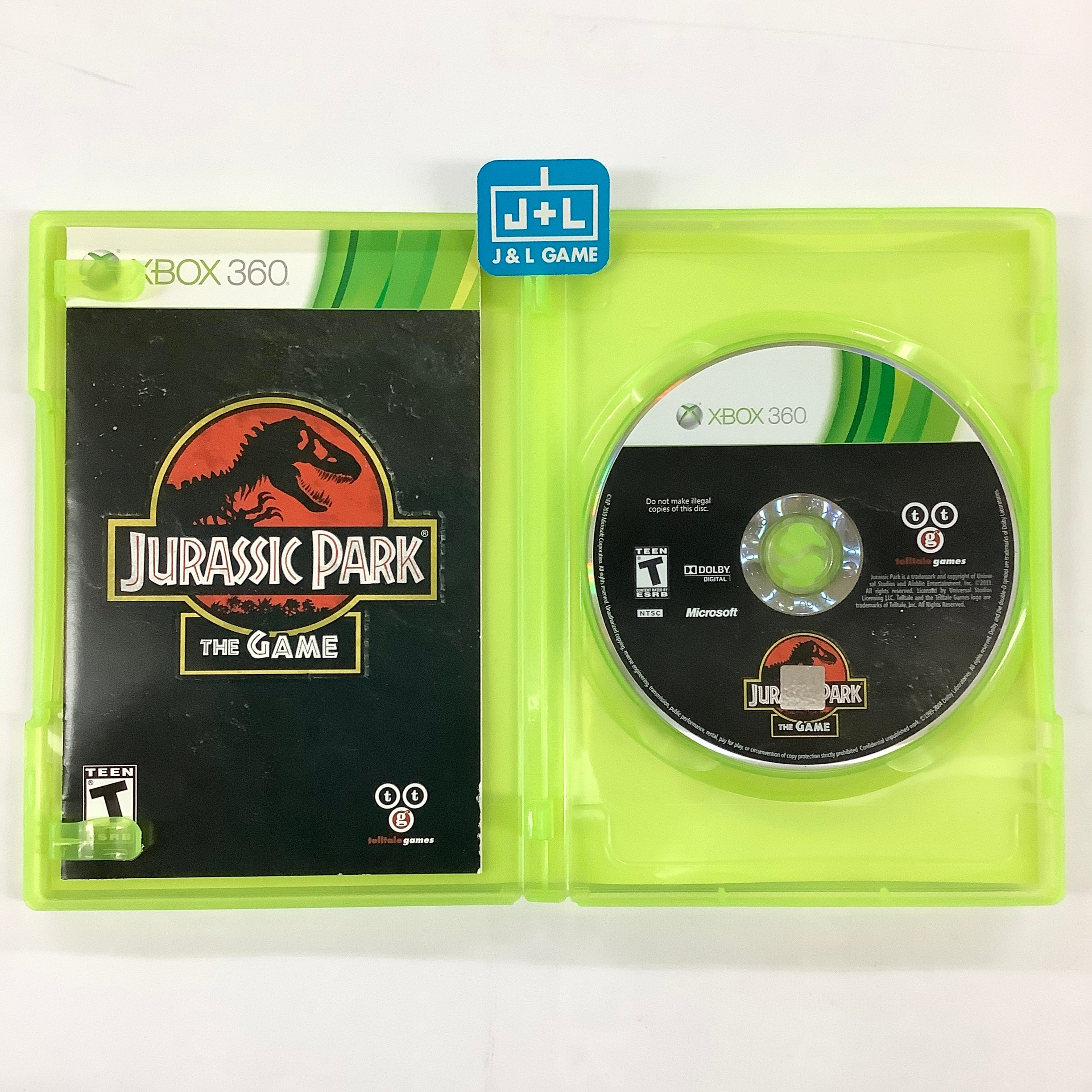 Jurassic Park: The Game - Xbox 360 [Pre-Owned] Video Games Telltale Games   