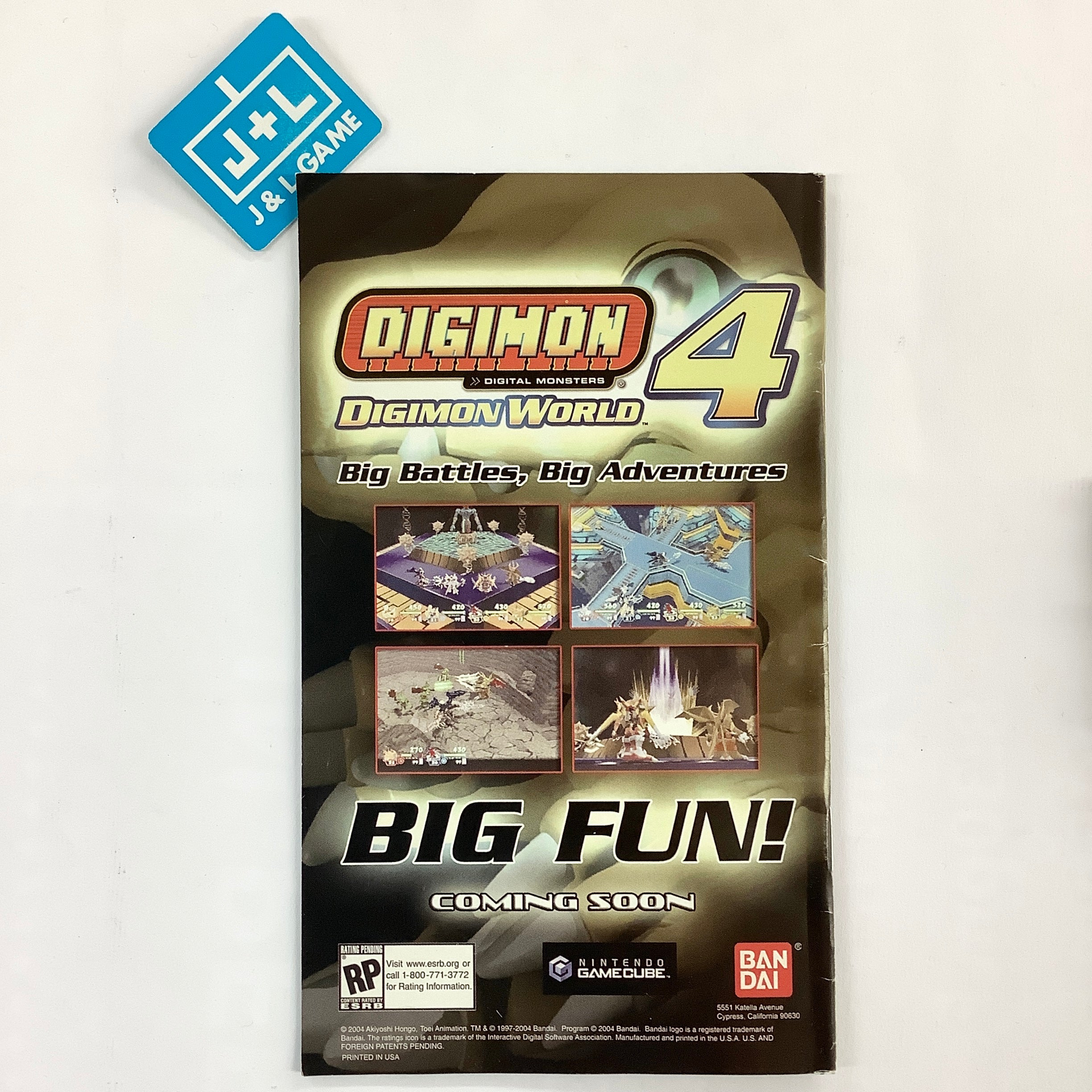 Digimon Rumble Arena 2 - (GC) GameCube [Pre-Owned] Video Games Bandai   