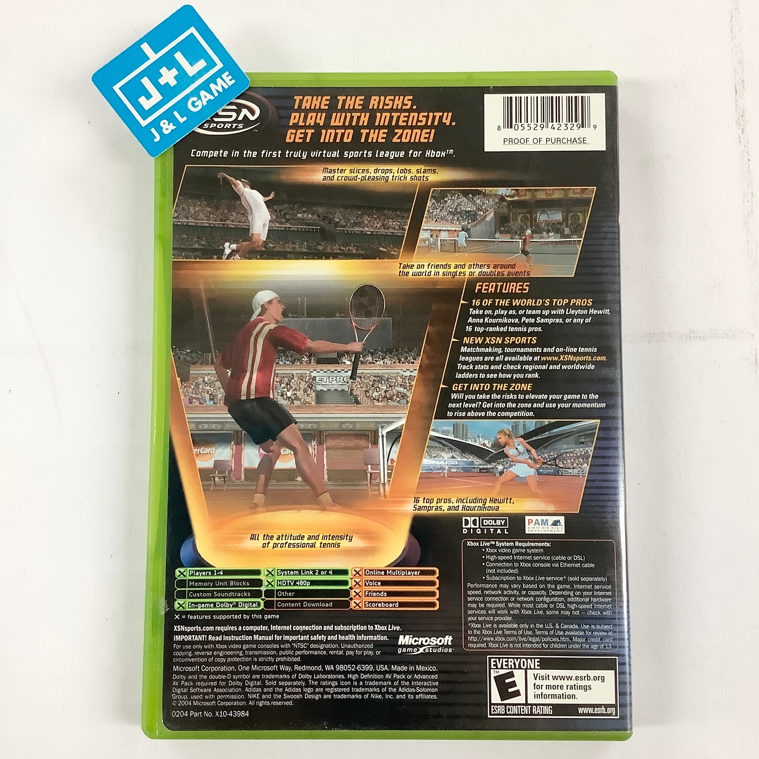 Top Spin - (XB) Xbox [Pre-Owned] Video Games Microsoft Game Studios   