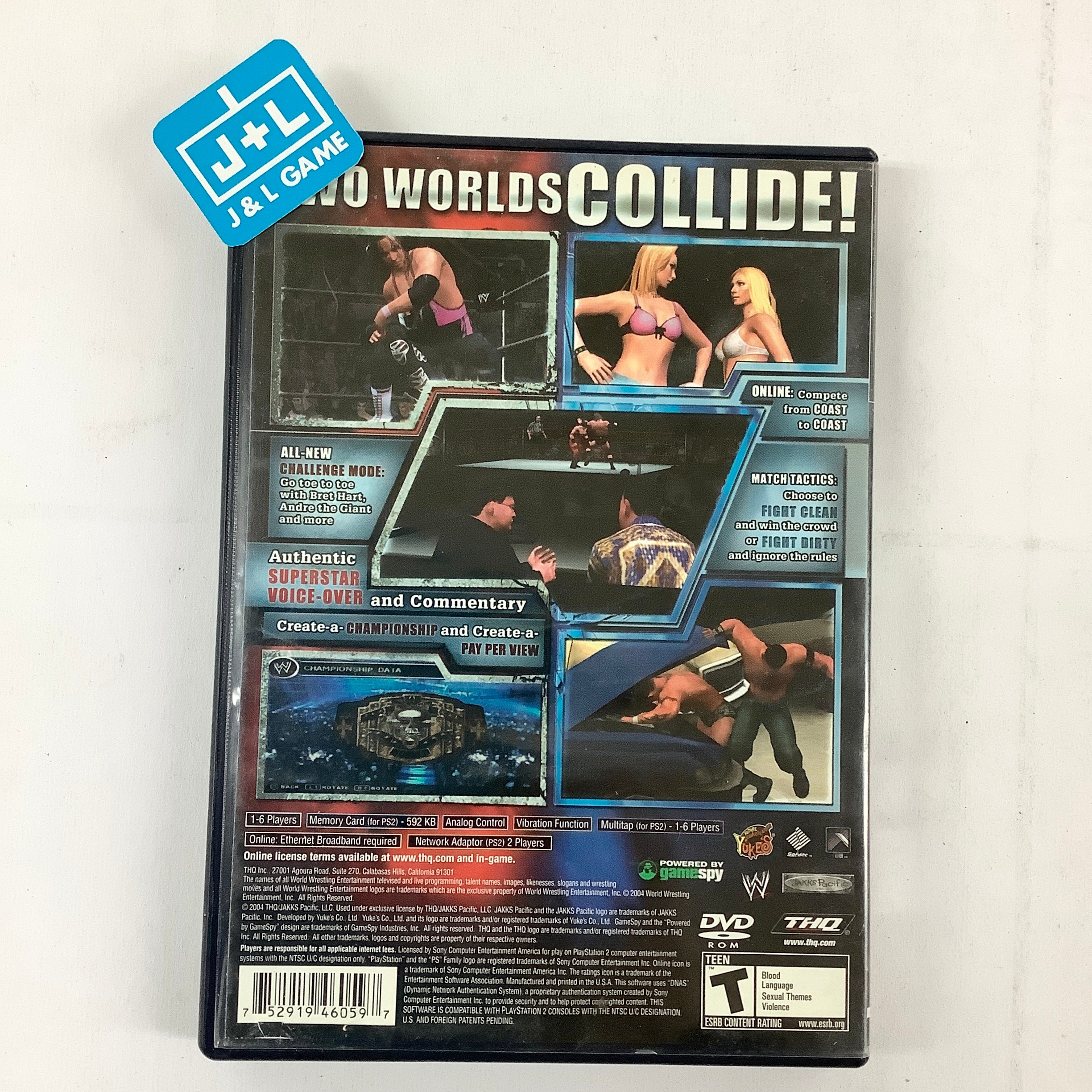 WWE SmackDown! vs. Raw - (PS2) PlayStation 2 [Pre-Owned] Video Games THQ   