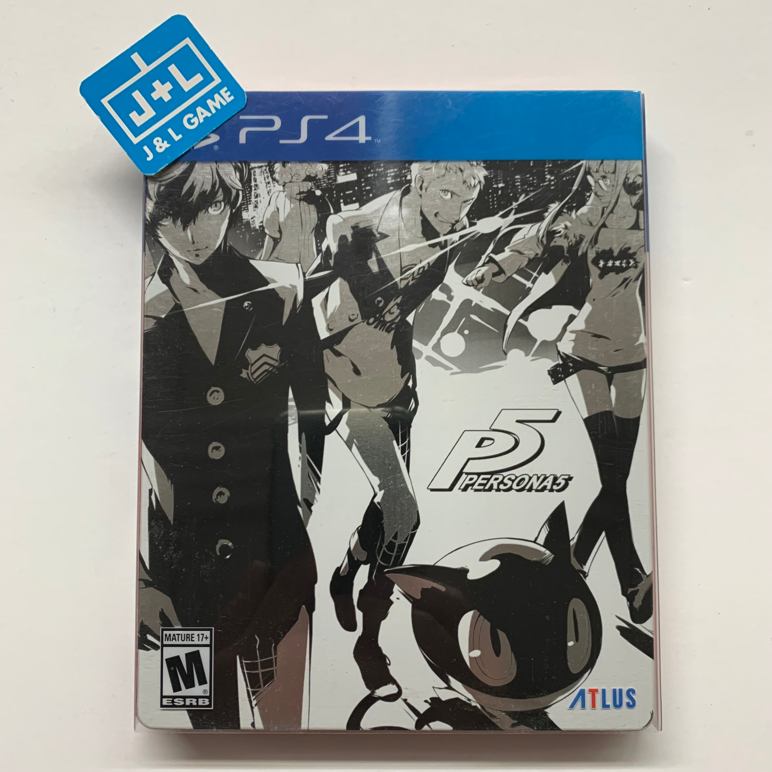 Persona 5 - SteelBook Edition - (PS4) PlayStation 4 [Pre-Owned] Video Games Atlus   