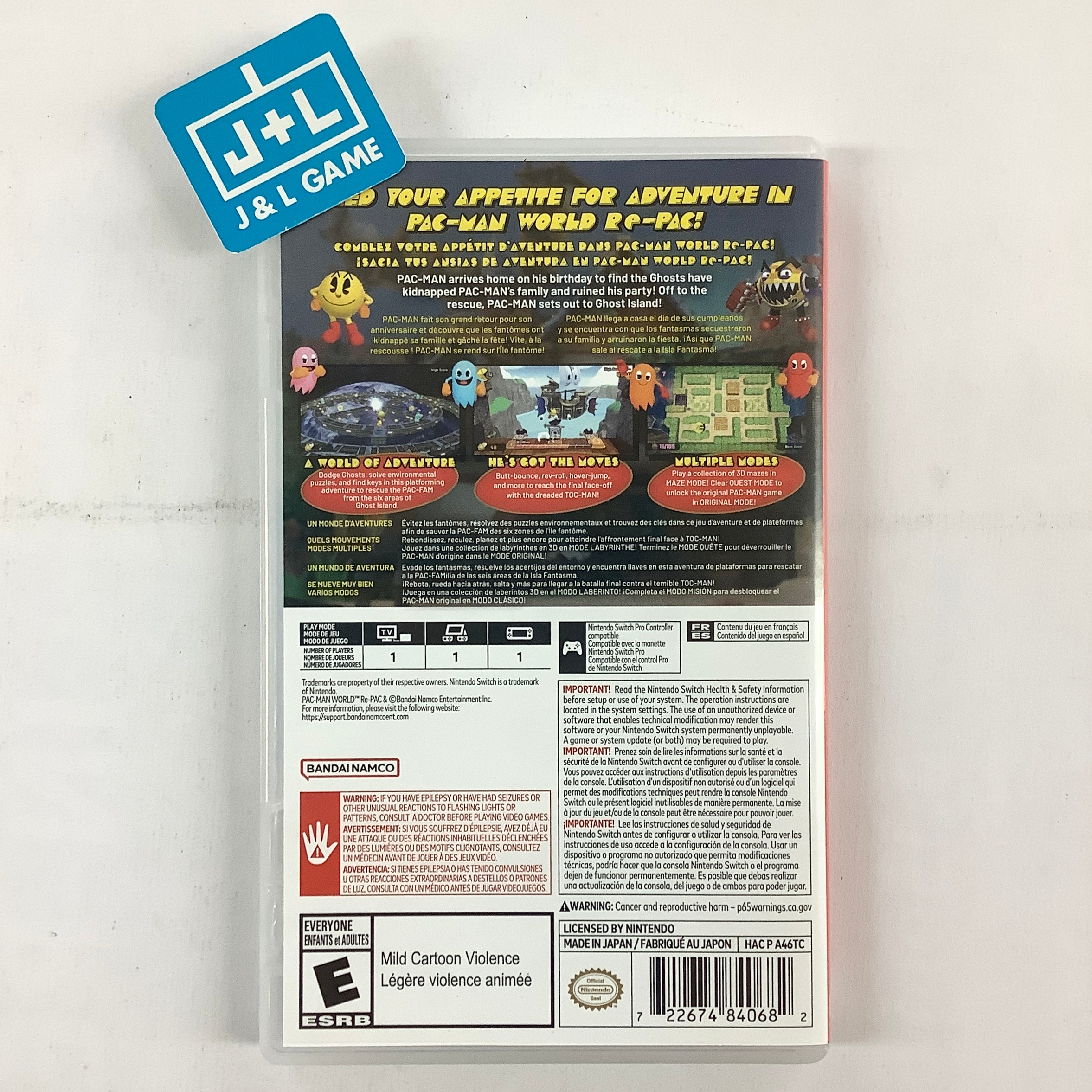 PAC-MAN World Re-PAC - (NSW) Nintendo Switch [UNBOXING] Video Games BANDAI NAMCO Entertainment   