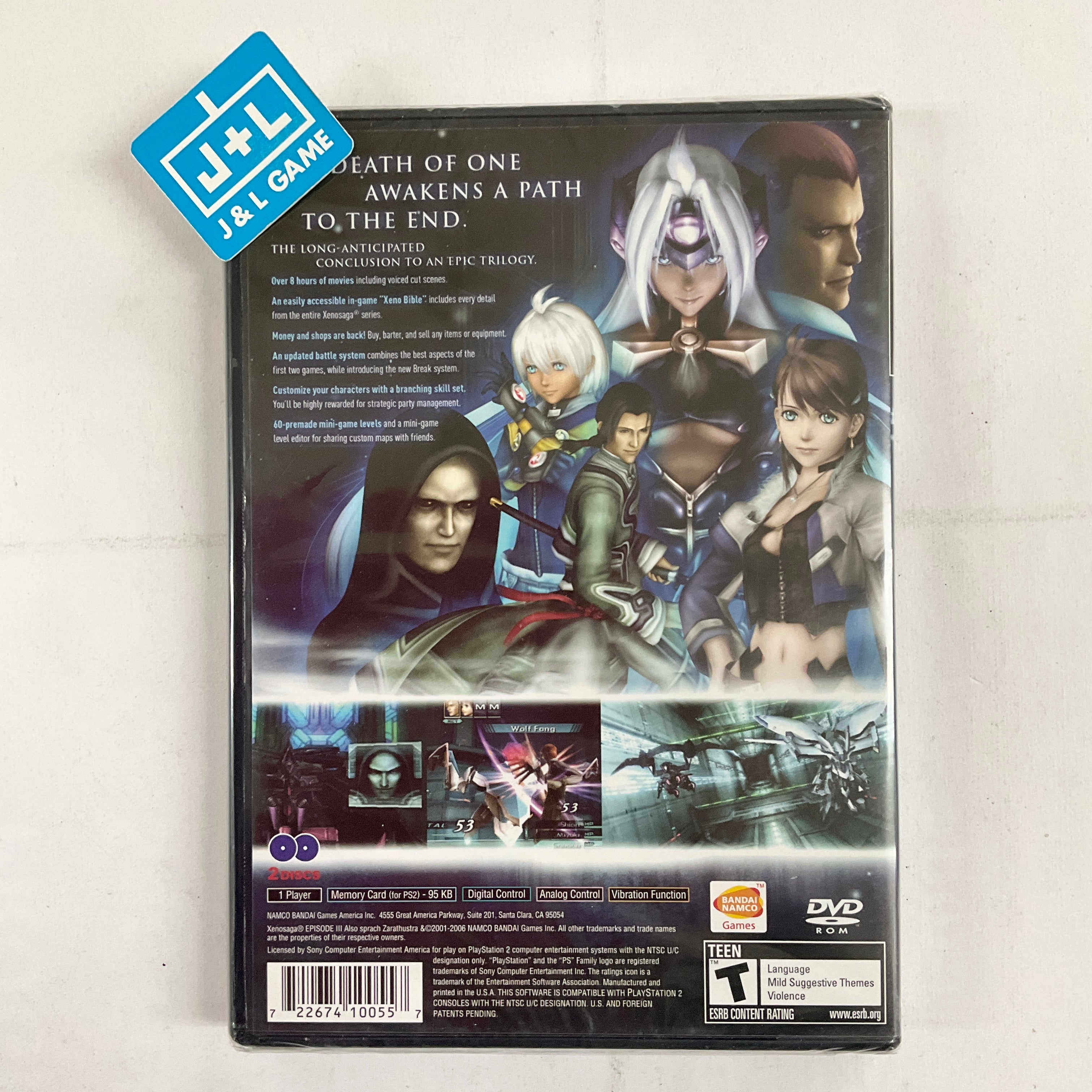 Xenosaga Episode III: Also sprach Zarathustra - (PS2) PlayStation 2 Video Games Namco Bandai Games   