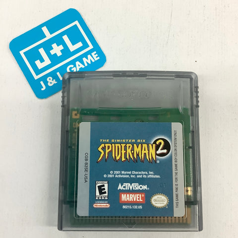 Spider-Man 2: The Sinister Six - (GBC) Game Boy Color [Pre-Owned] Video Games ACTIVISION   