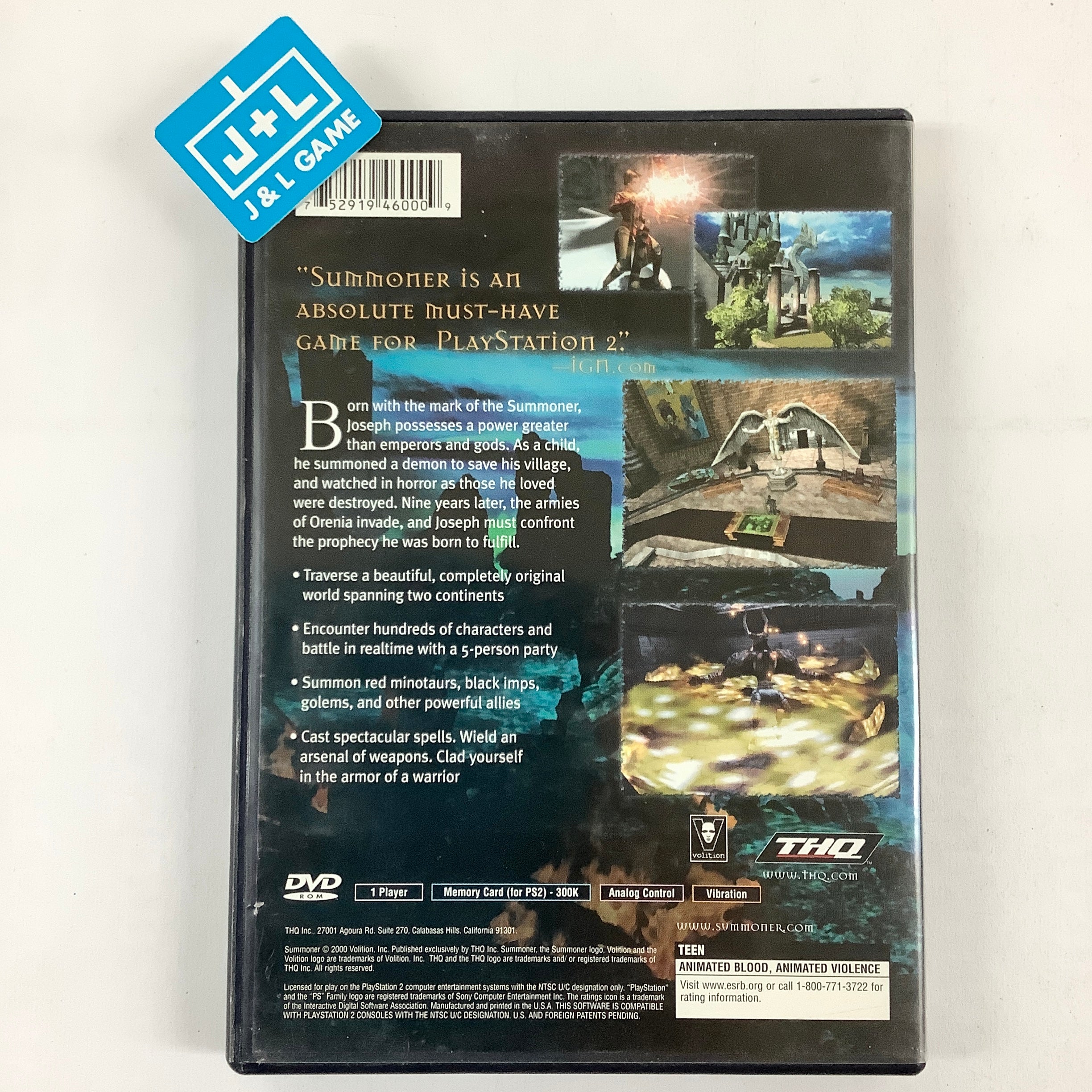 Summoner - (PS2) PlayStation 2 [Pre-Owned] Video Games THQ   