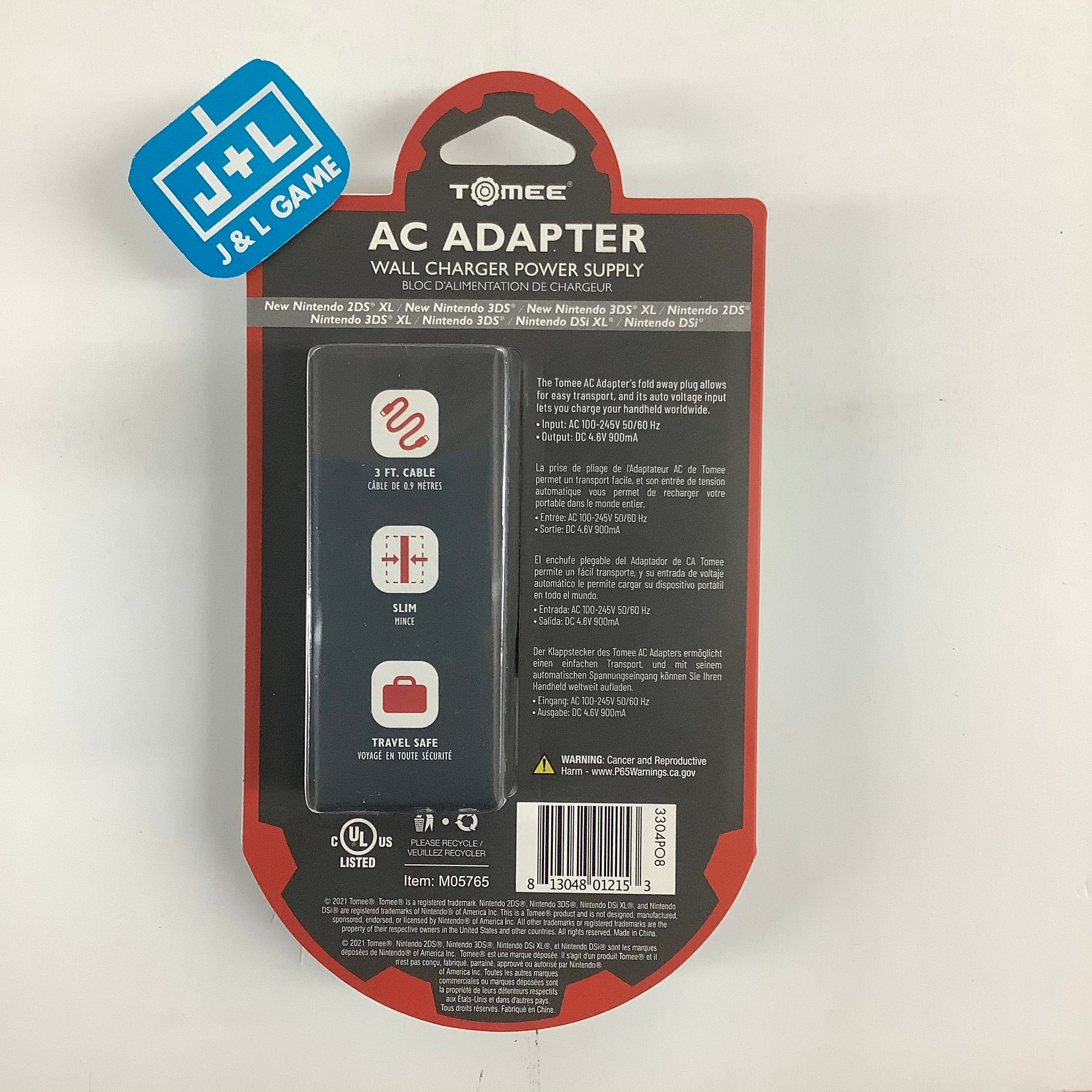 Tomee AC Adapter - Nintendo 3DS Accessories Tomee   