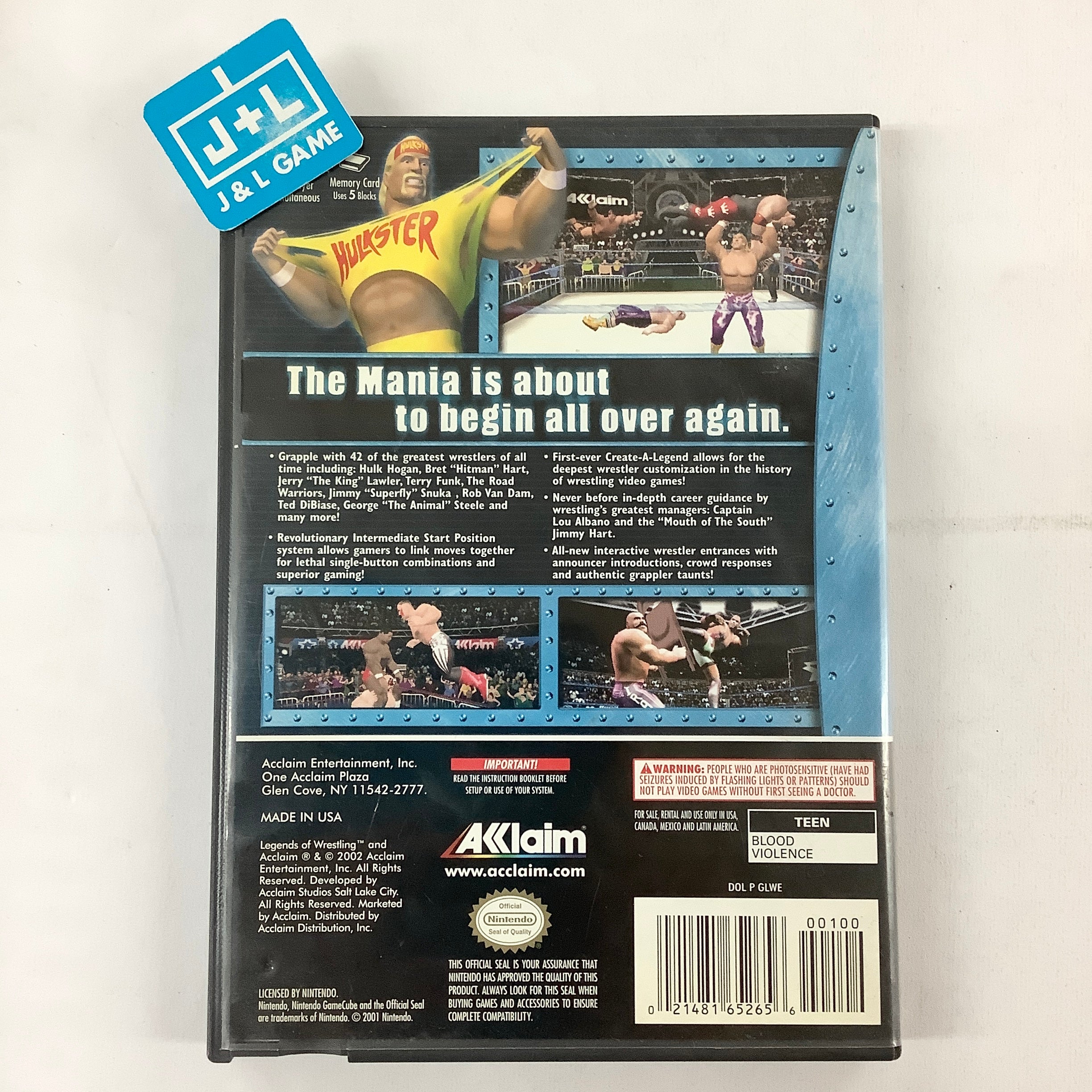 Legends of Wrestling - (GC) GameCube [Pre-Owned] Video Games Acclaim   