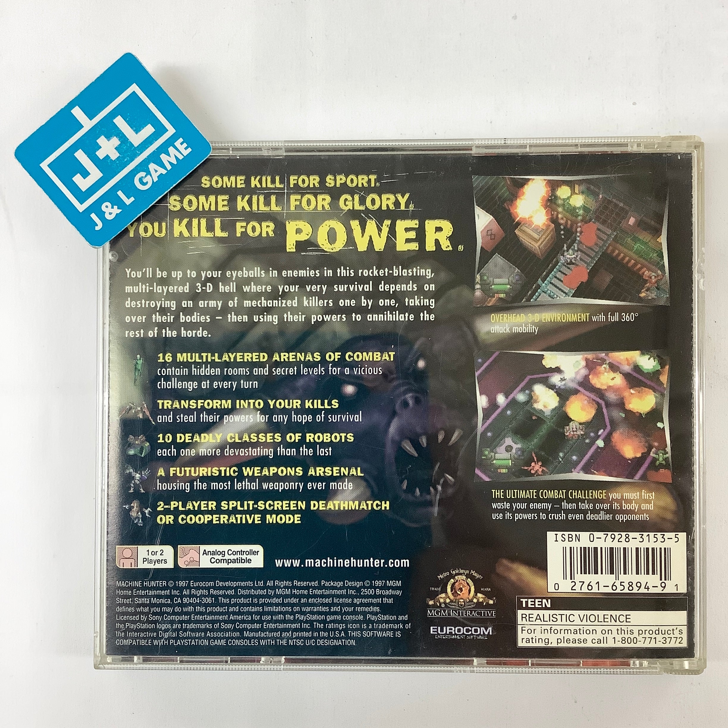 Machine Hunter - (PS1) PlayStation 1 [Pre-Owned] Video Games MGM Interactive   
