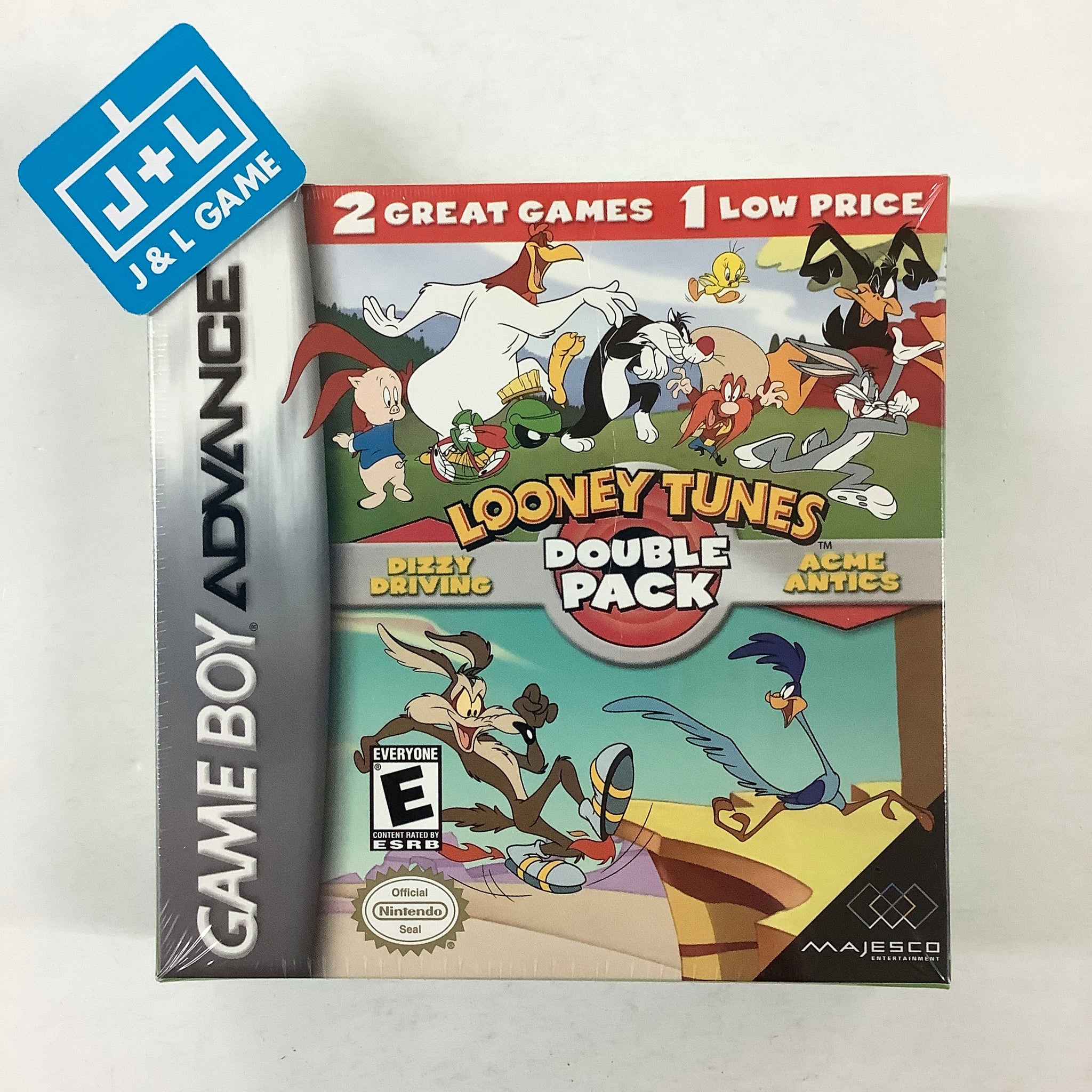 Looney Tunes: Double Pack - Dizzy Driving / Acme Antics - (GBA) Game Boy Advance Video Games Majesco   