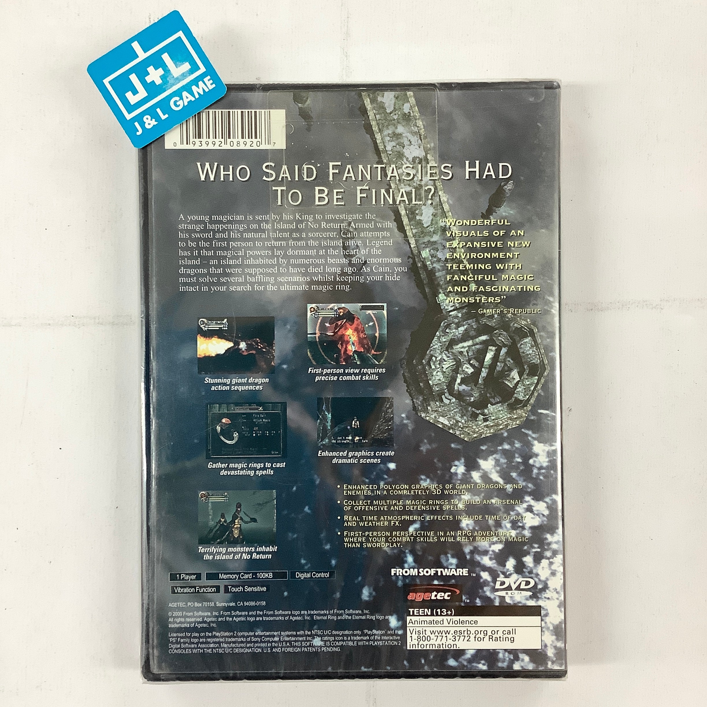 Eternal Ring - (PS2) PlayStation 2 Video Games Agetec   