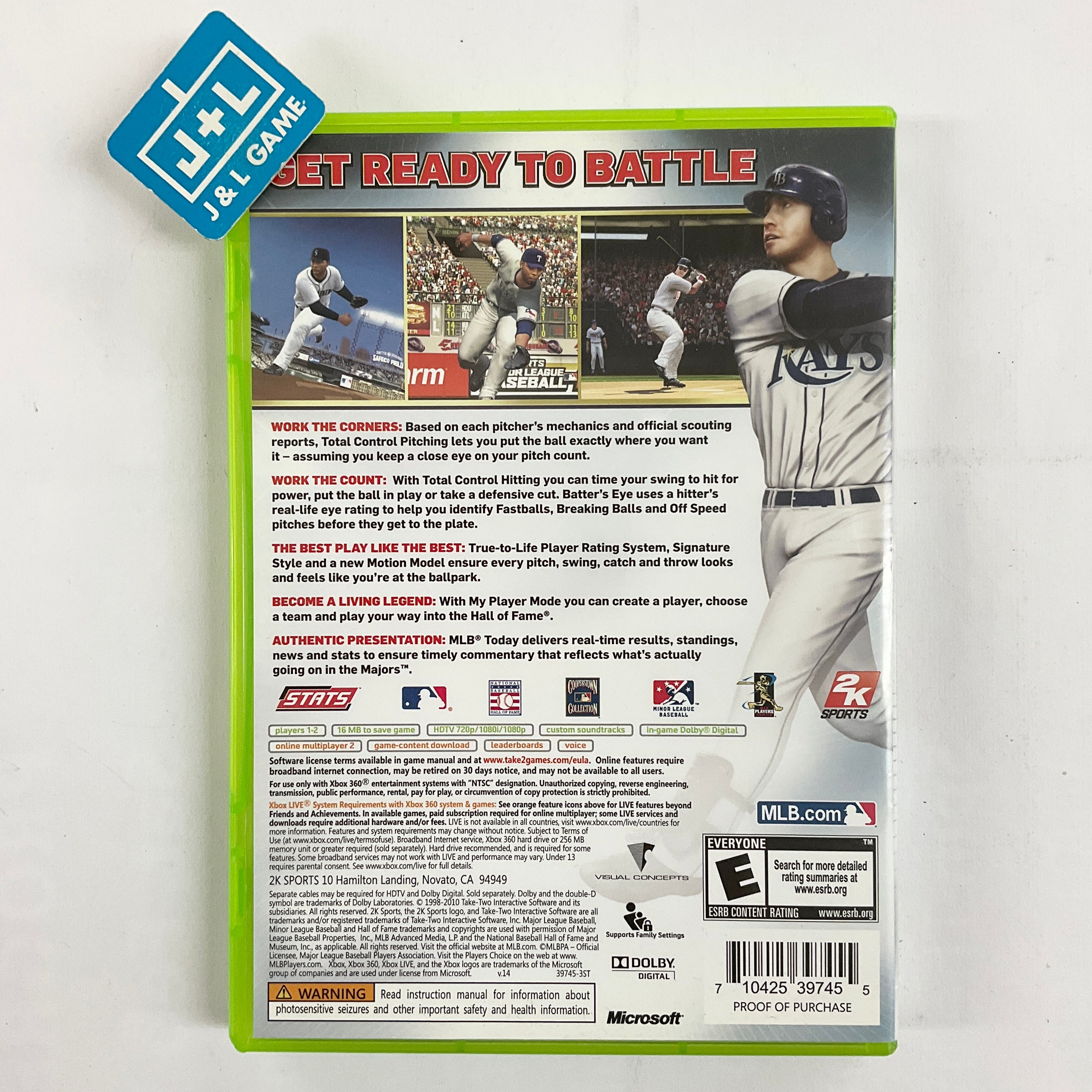 Major League Baseball 2K10 - Xbox 360 [Pre-Owned] Video Games 2K Sports   
