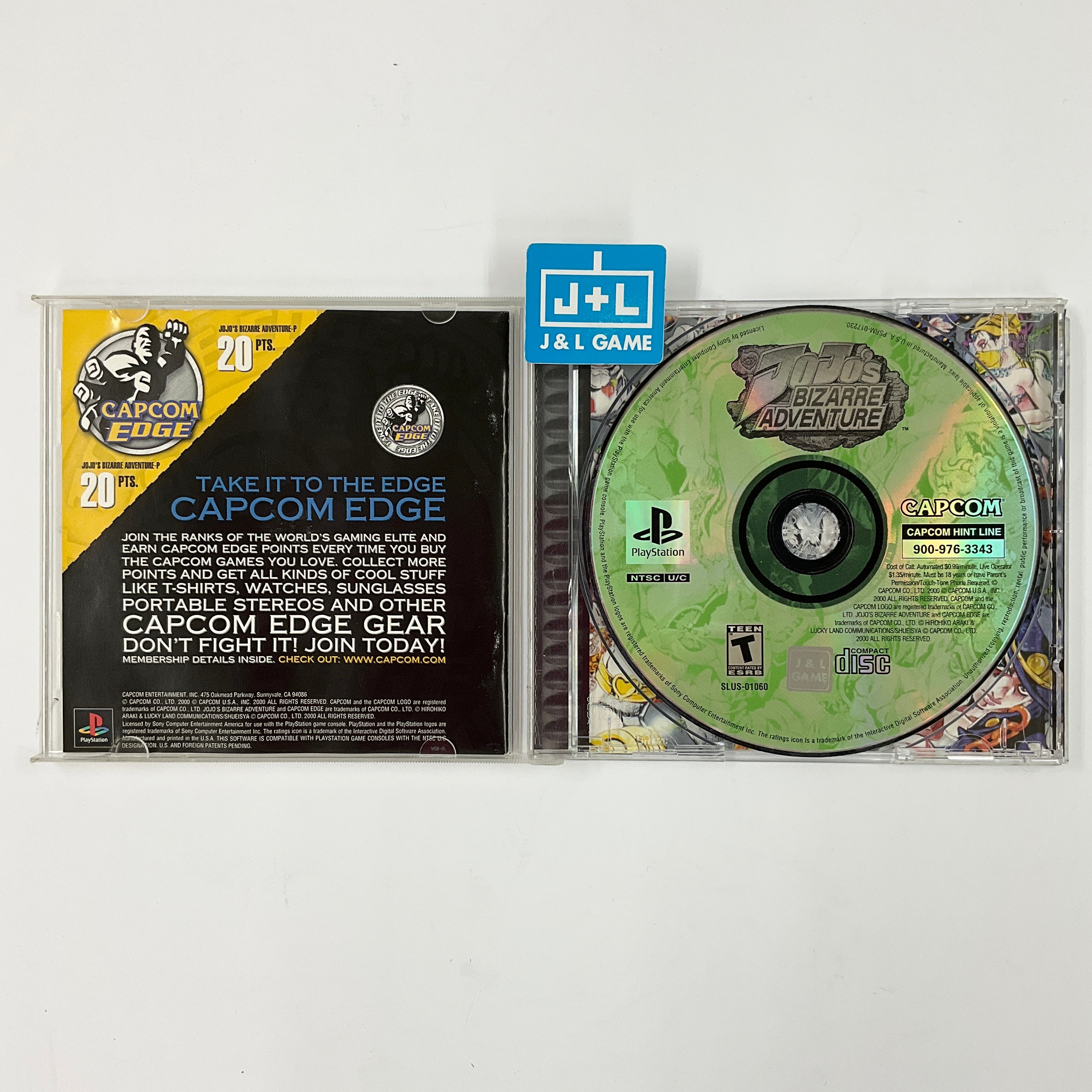 Jojo's Bizarre Adventure - (PS1) PlayStation 1 [Pre-Owned] Video Games Capcom   