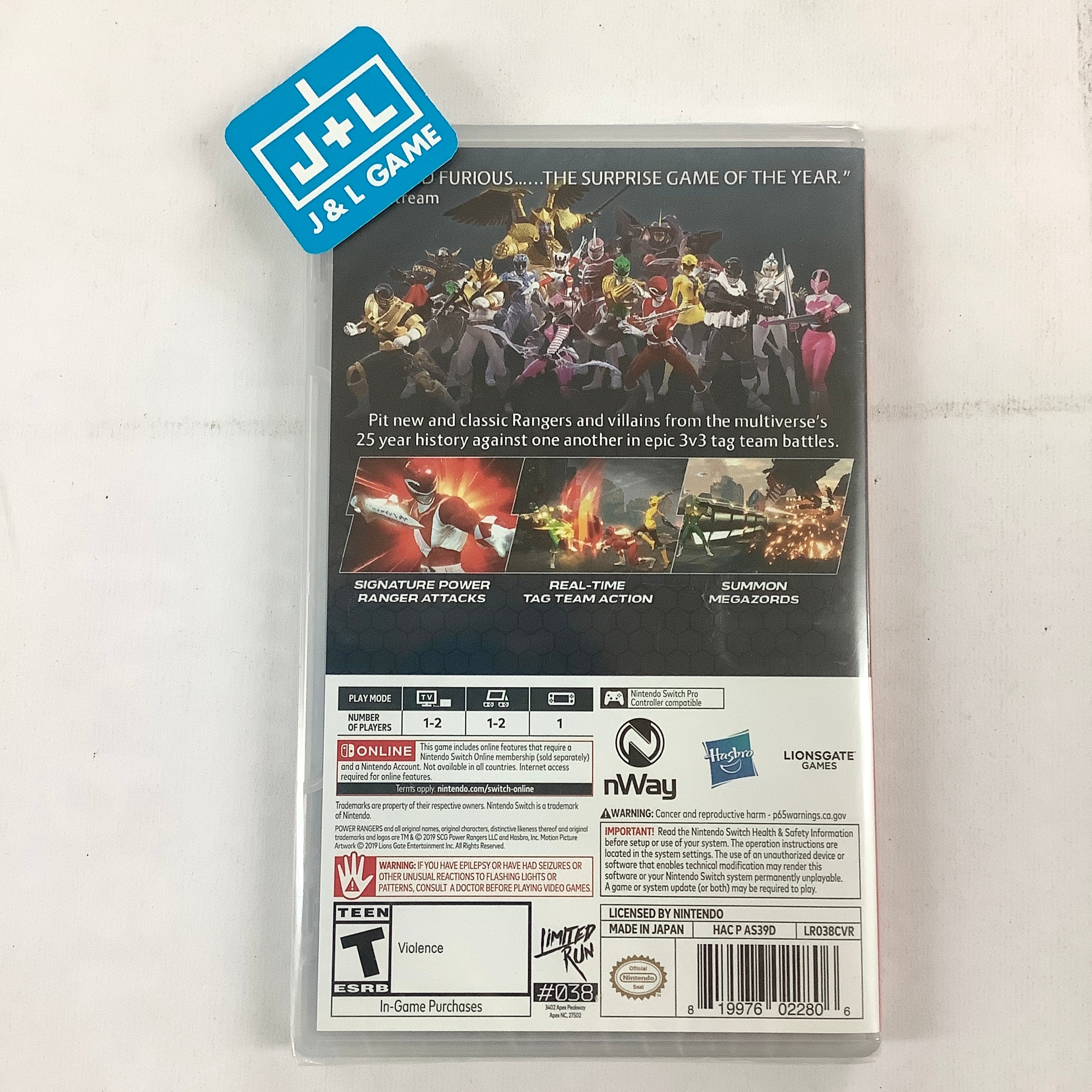 Power Rangers: Battle for the Grid (Limited Run #038) - (NSW) Nintendo Switch Video Games Limited Run Games   