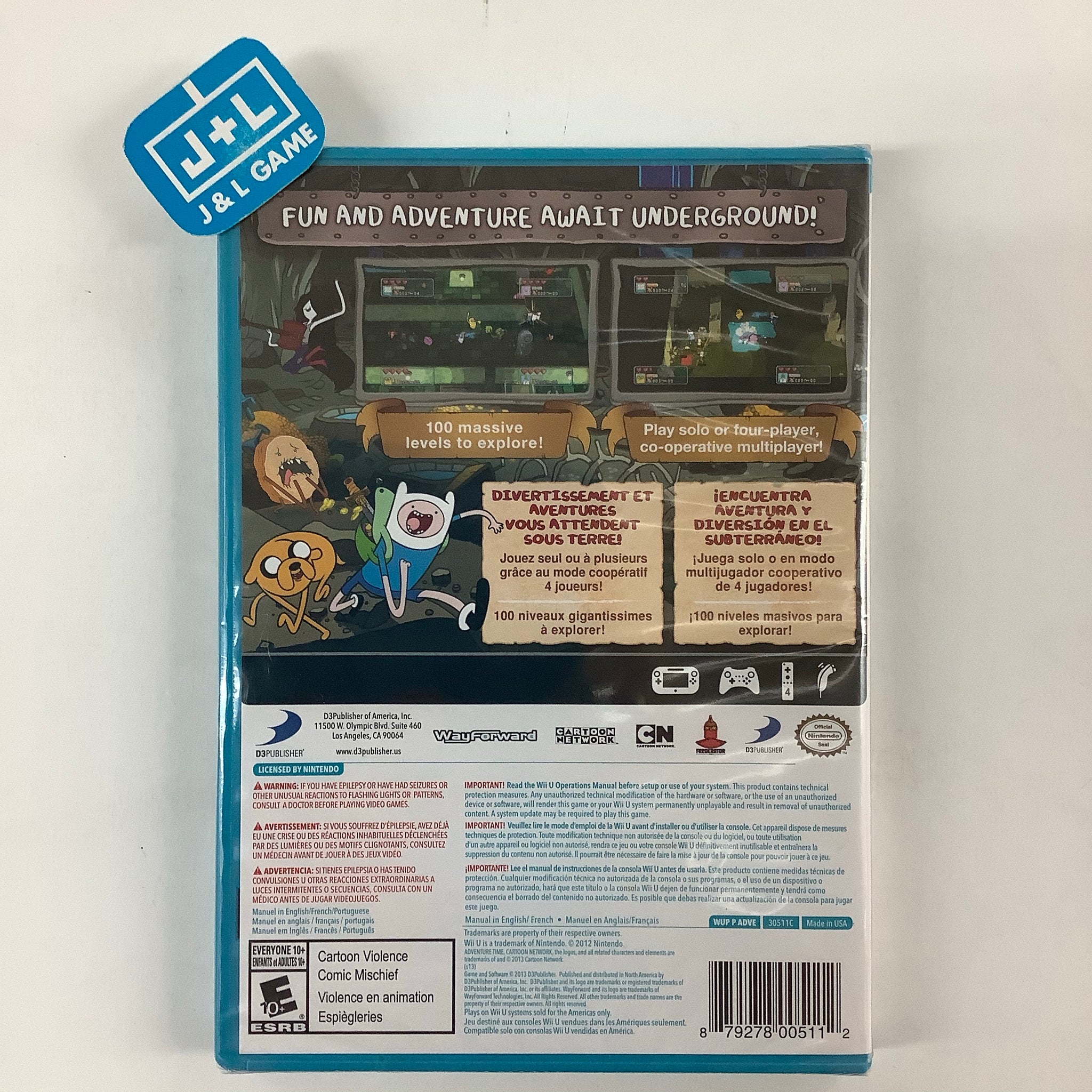 Adventure Time Explore the Dungeon Because I DON'T KNOW! Nintendo W