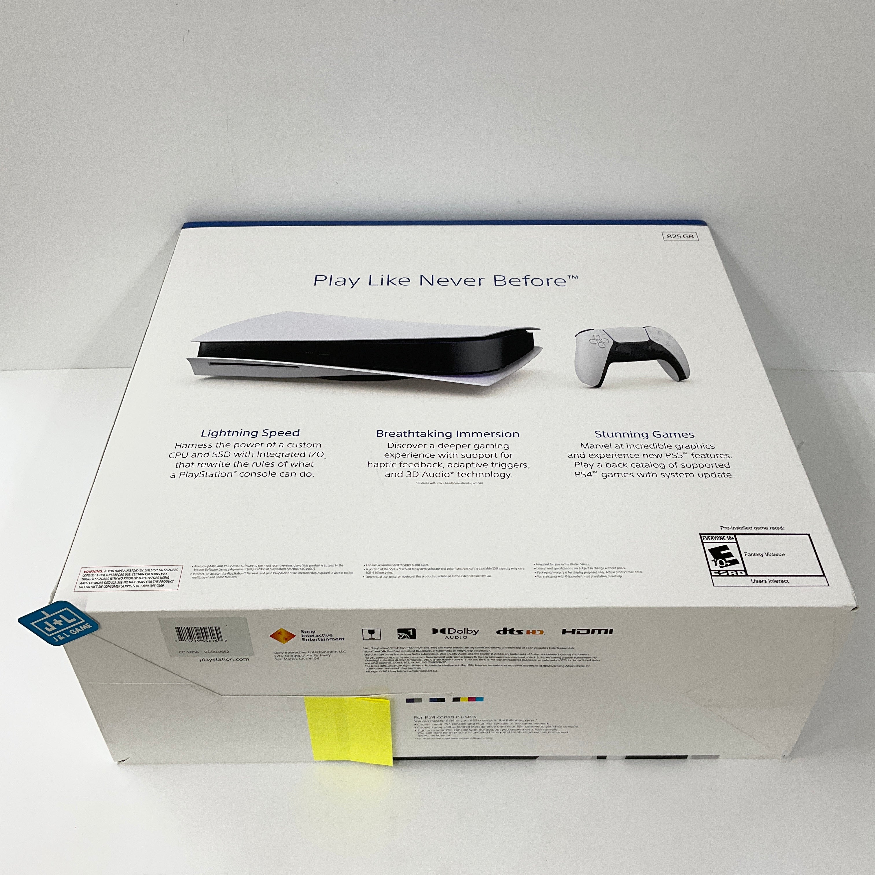 SONY PlayStation 5 Disc Edition Console (Model CFI-1215A) - (PS5) PlayStation 5 Consoles PlayStation   
