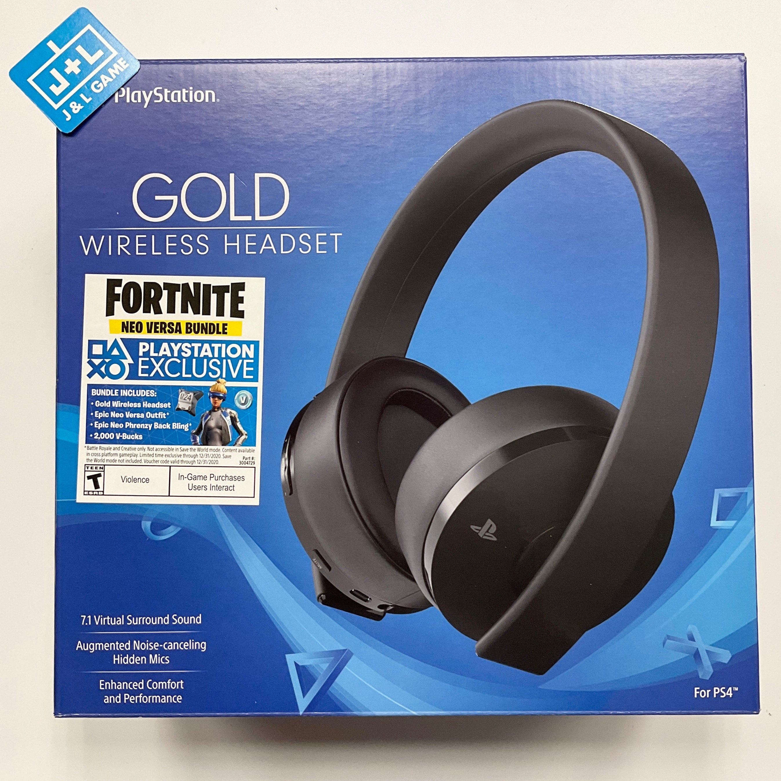 SONY PlayStation 4 Gold Wireless Headset Fortnite - (PS4) PlayStation 4 Accessories Sony   