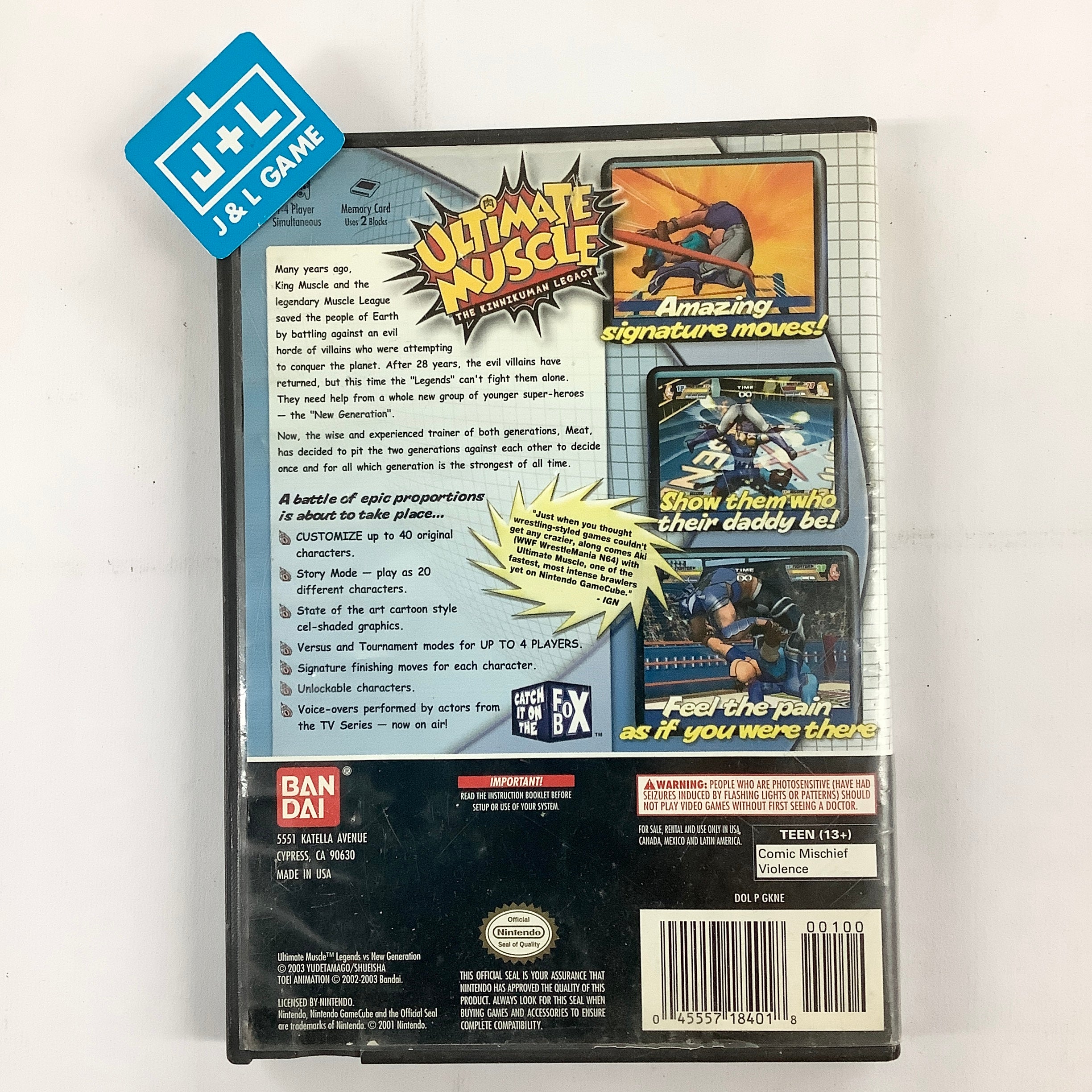 Ultimate Muscle: Legends vs New Generation - (GC) GameCube [Pre-Owned] Video Games Bandai   