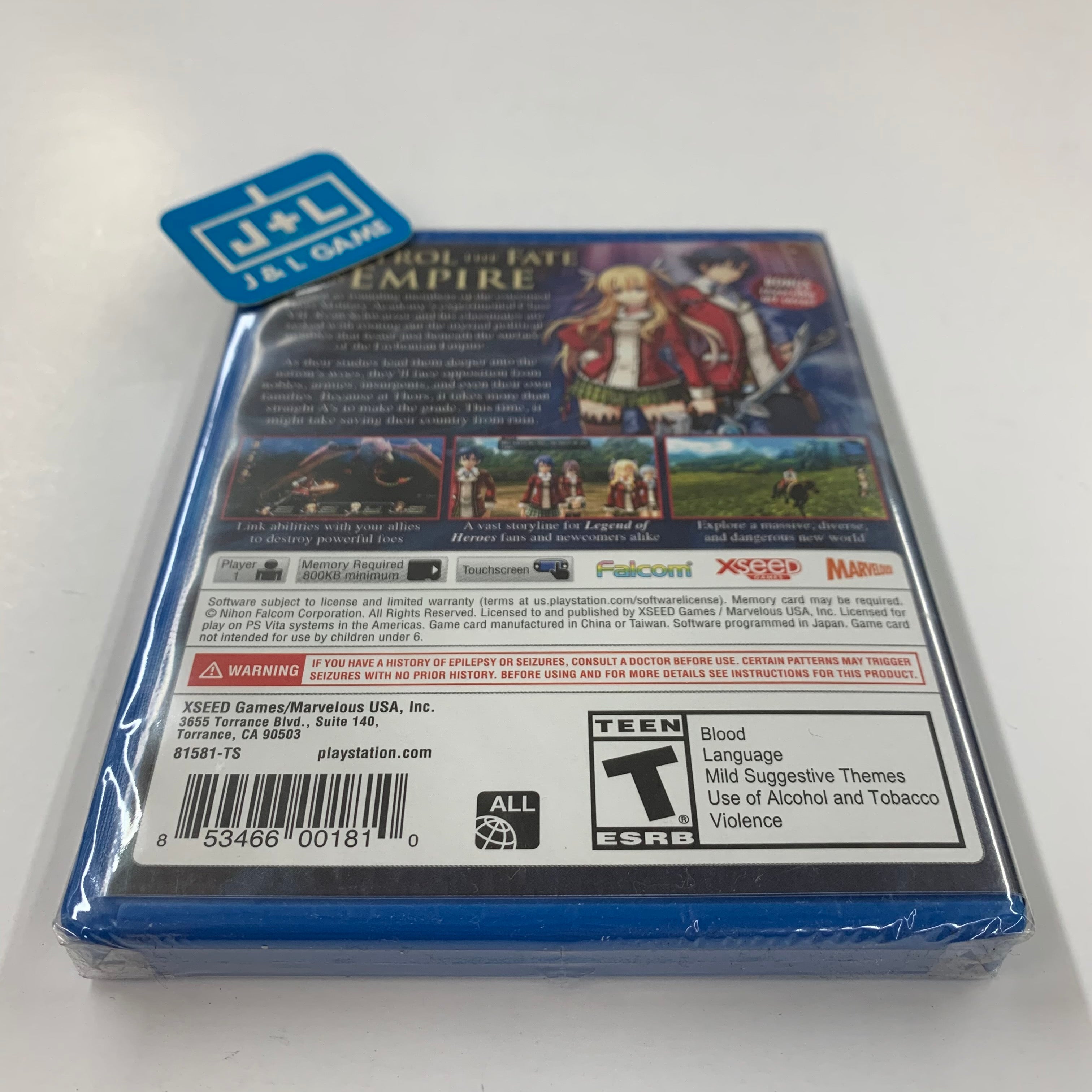 The Legend of Heroes: Trails of Cold Steel - (PSV) PlayStation Vita Video Games XSEED Games   
