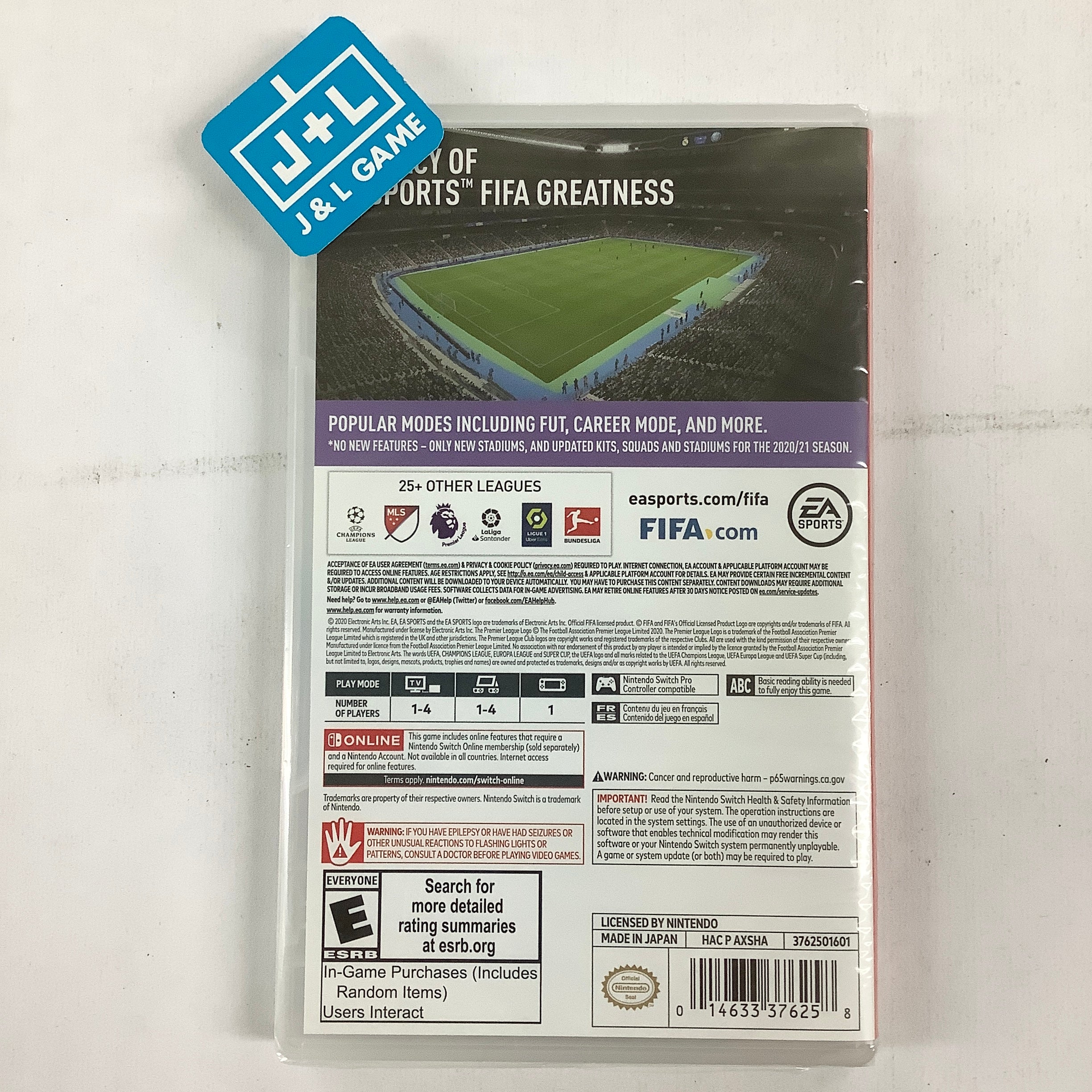 FIFA 21 Legacy Edition - (NSW) Nintendo Switch Video Games Electronic Arts   
