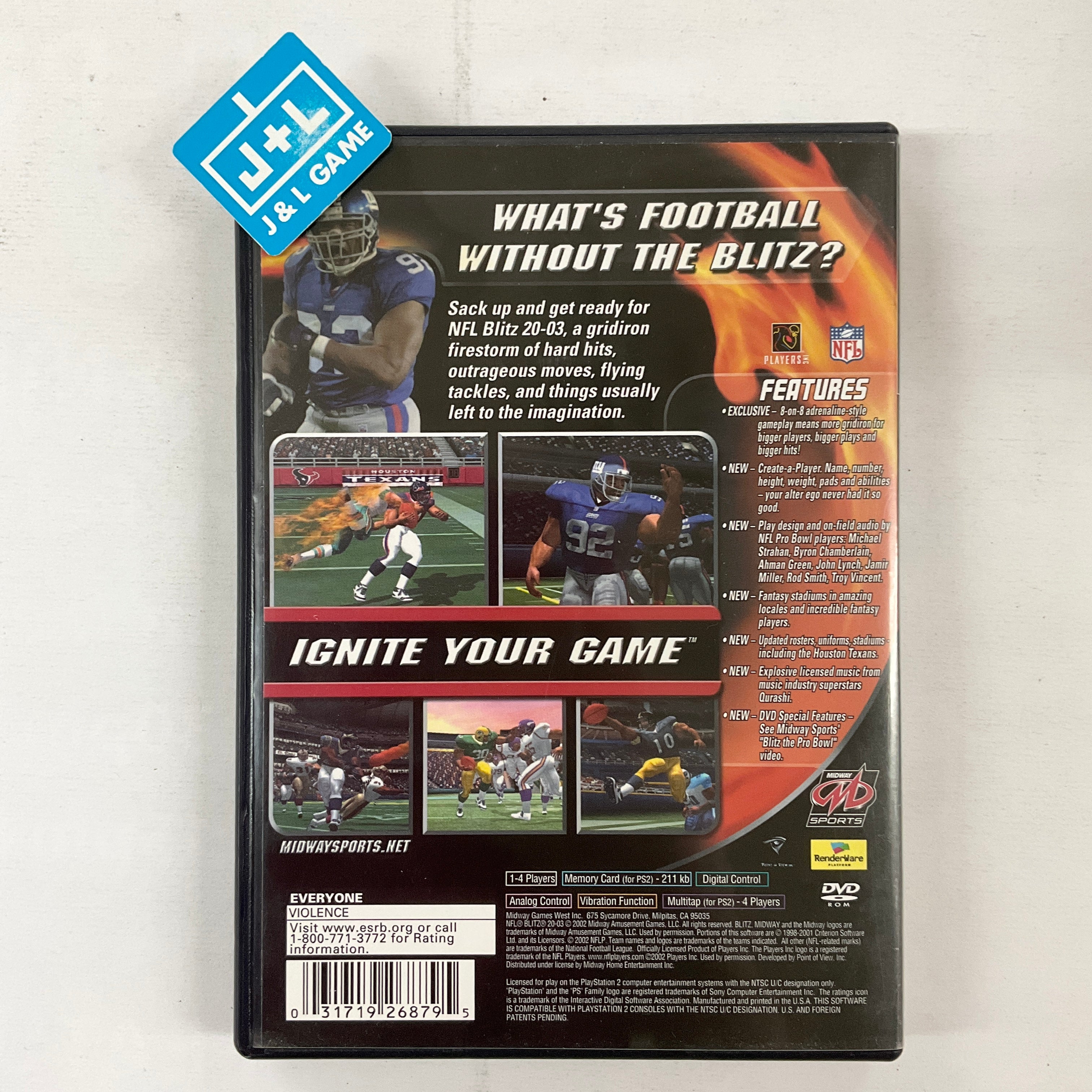 NFL Blitz 2003 - (PS2) PlayStation 2 [Pre-Owned] Video Games Midway   